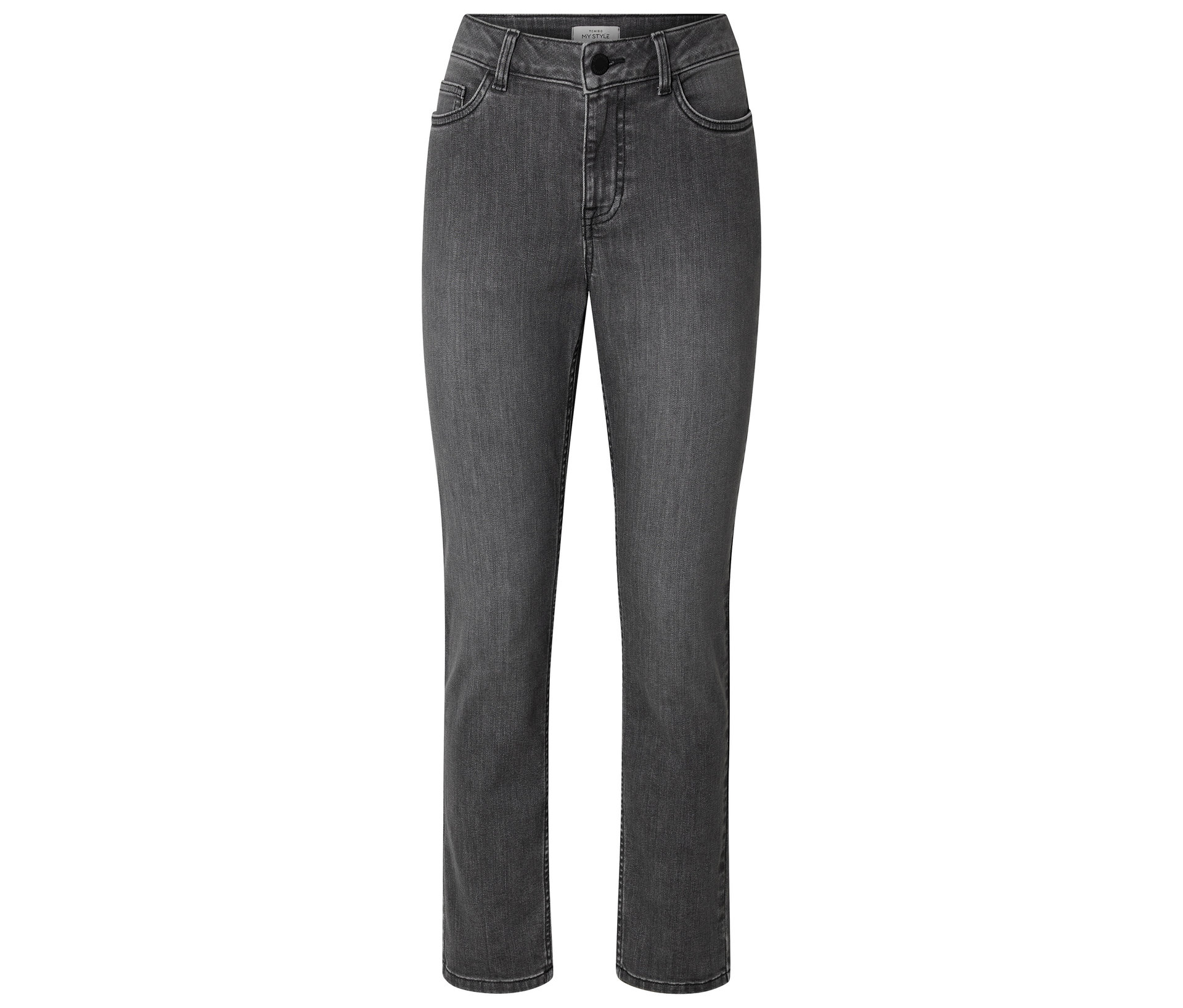 Tchibo - Dżinsy o wąskim kroju – fason „Emma”, grey denim