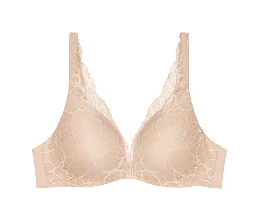 Biustonosz koronkowy Triumph Body Makeup Illusion Lace WP, nude beige.
