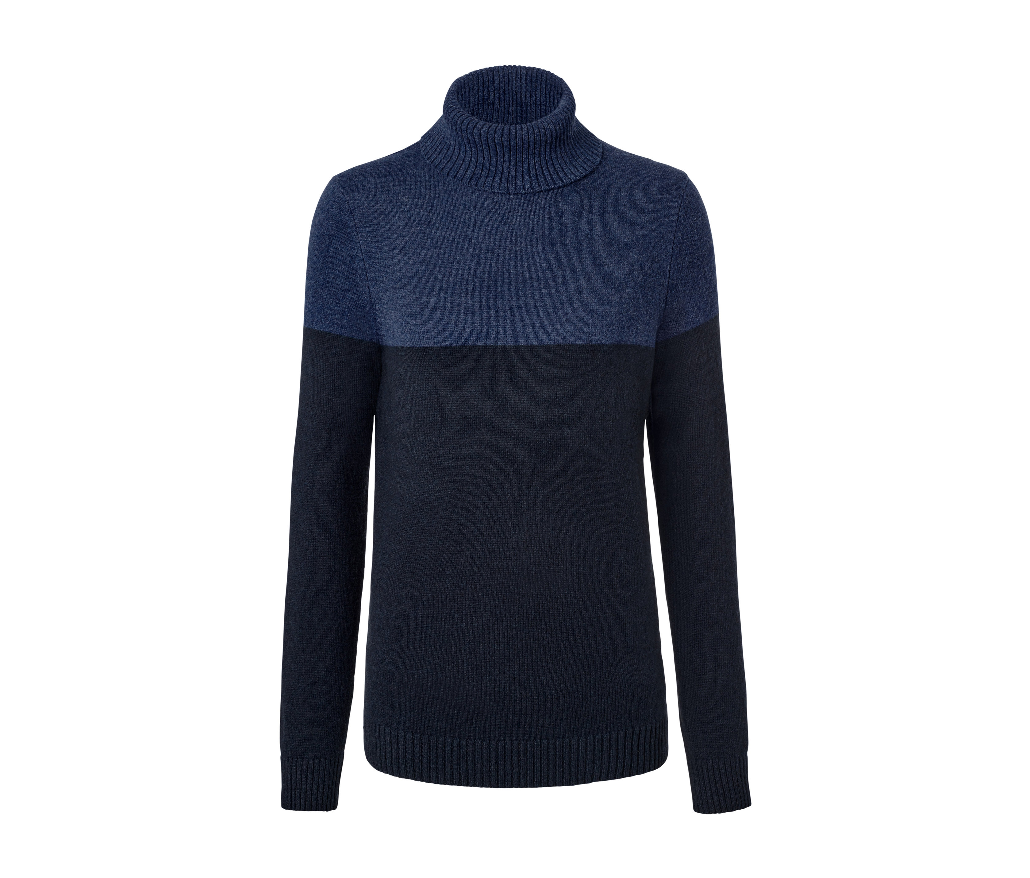 Tchibo - Sweter z golfem, niebieski/niebieski/w paski