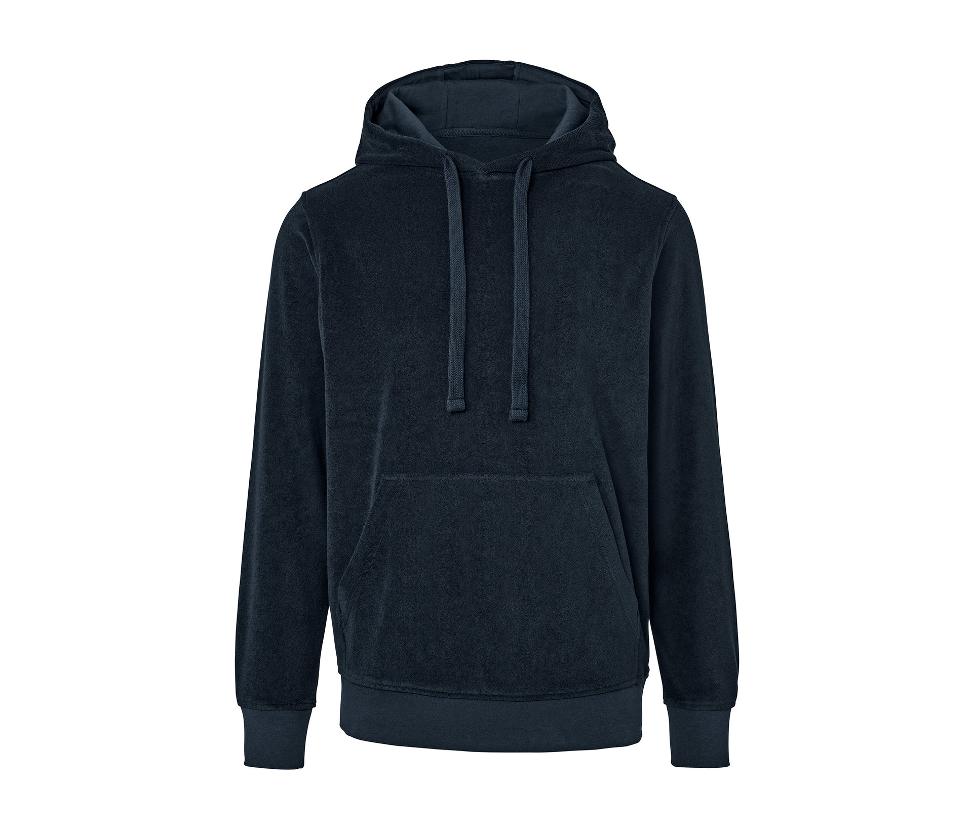 Tchibo - Bluza z kapturem z tkaniny frotte- niebieski