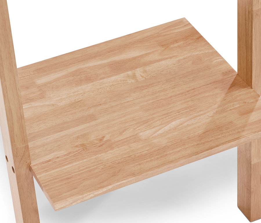 Szczegółowy widok regału-drabiny.