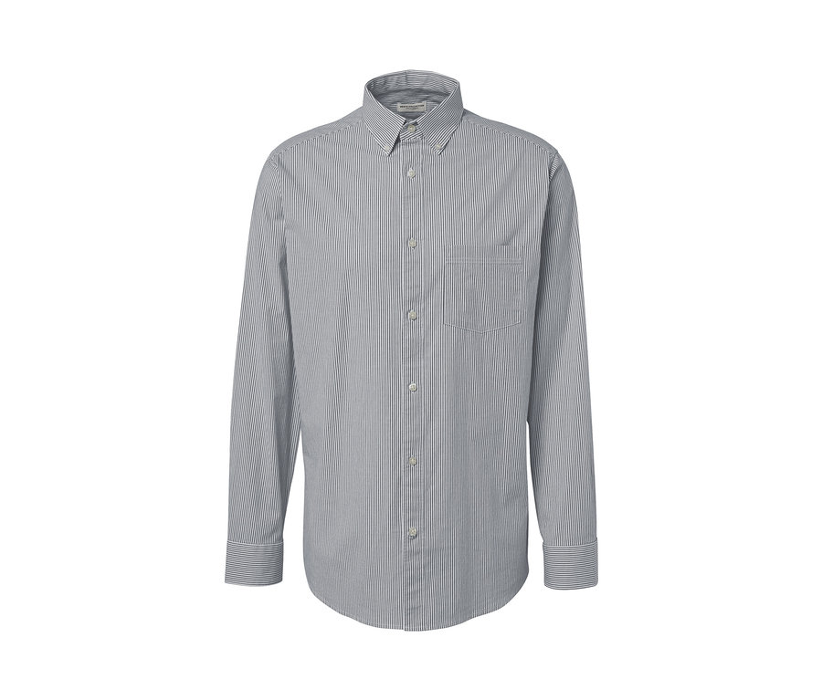 Koszula w paski z długim rękawem.