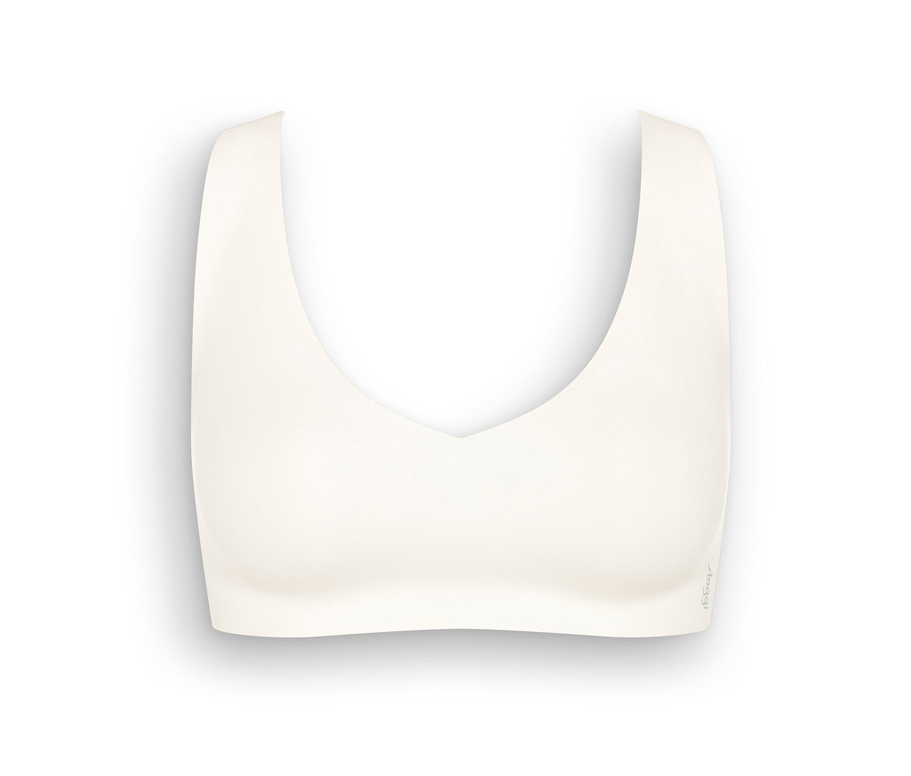Zbliżenie na biały biustonosz bralette sloggi ZERO Feel 2.0.