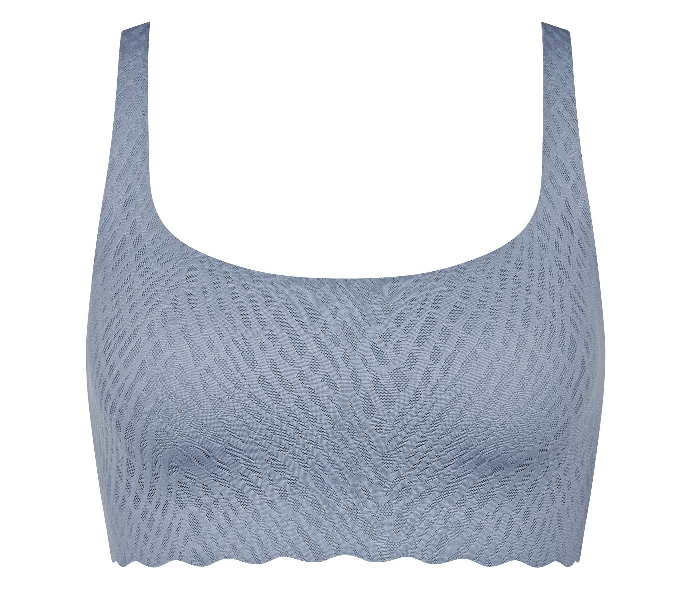 Top sloggi Zero Feel Bliss- niebieski/żakard