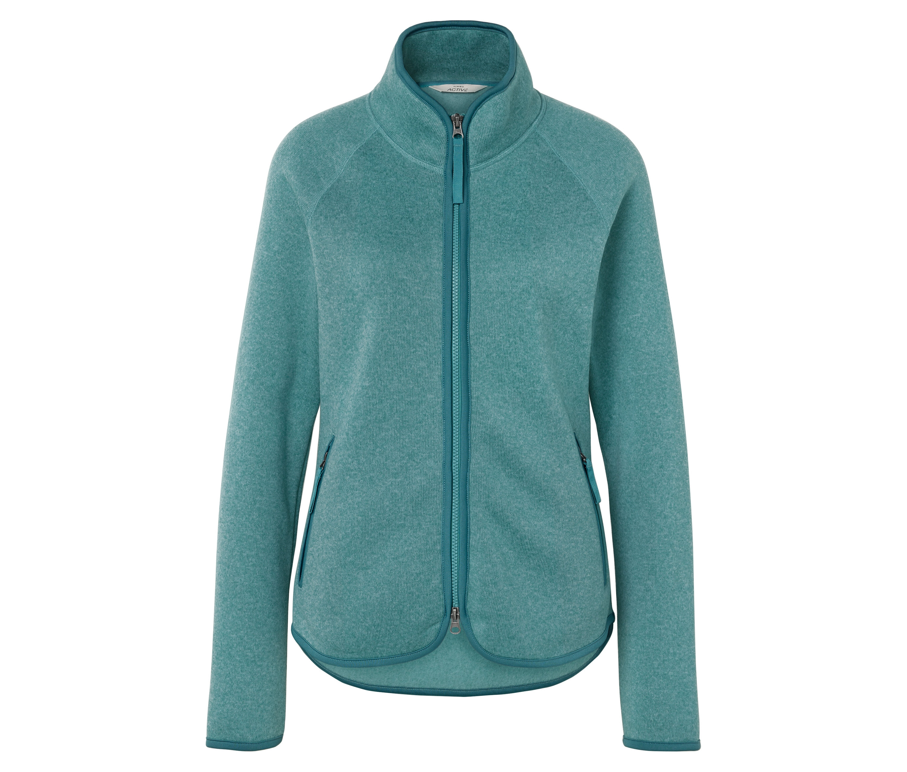 Tchibo - Bluza z dzianiny polarowej- turkusowy