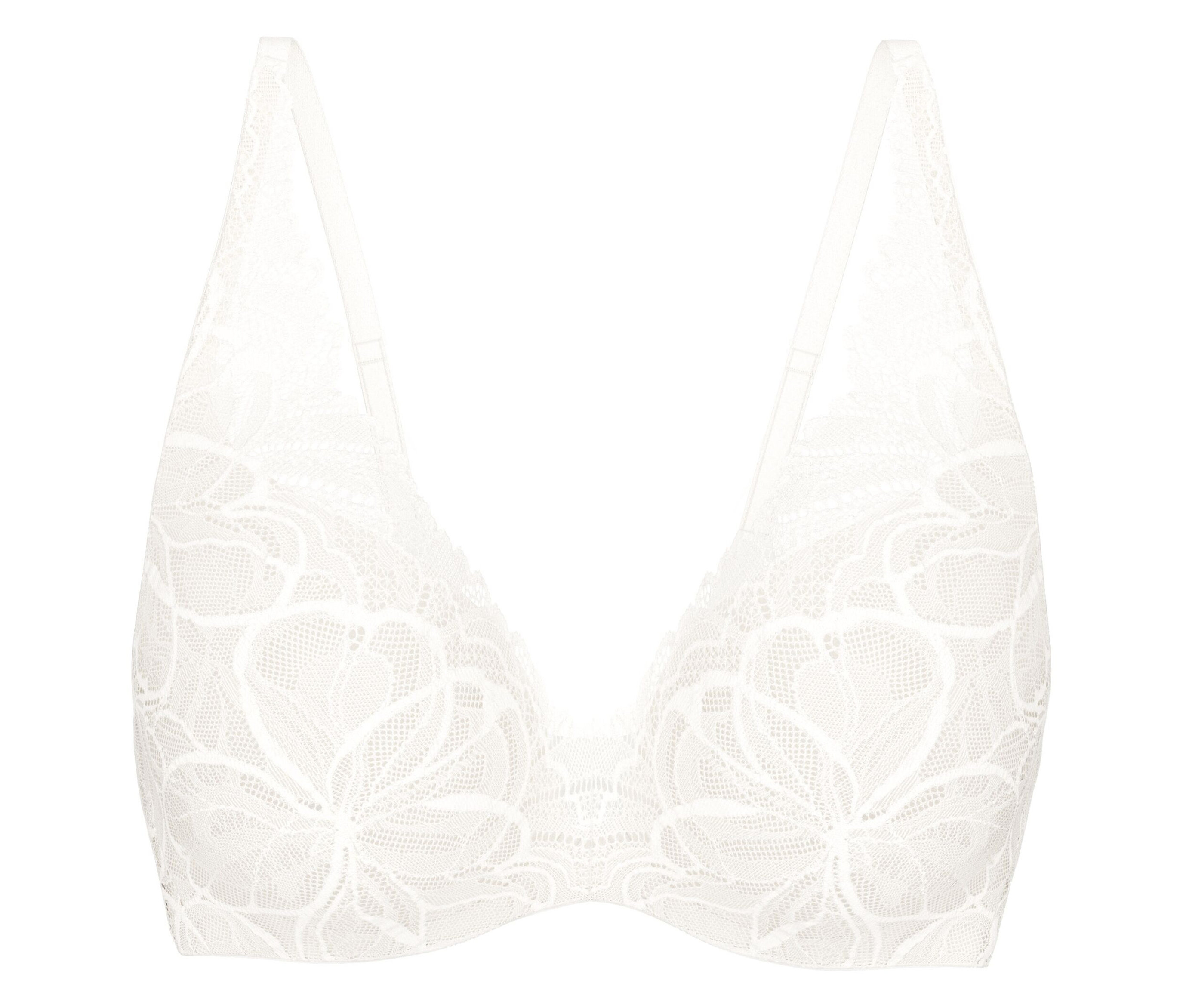 Biustonosz koronkowy Triumph Body Makeup Illusion Lace WP- biały