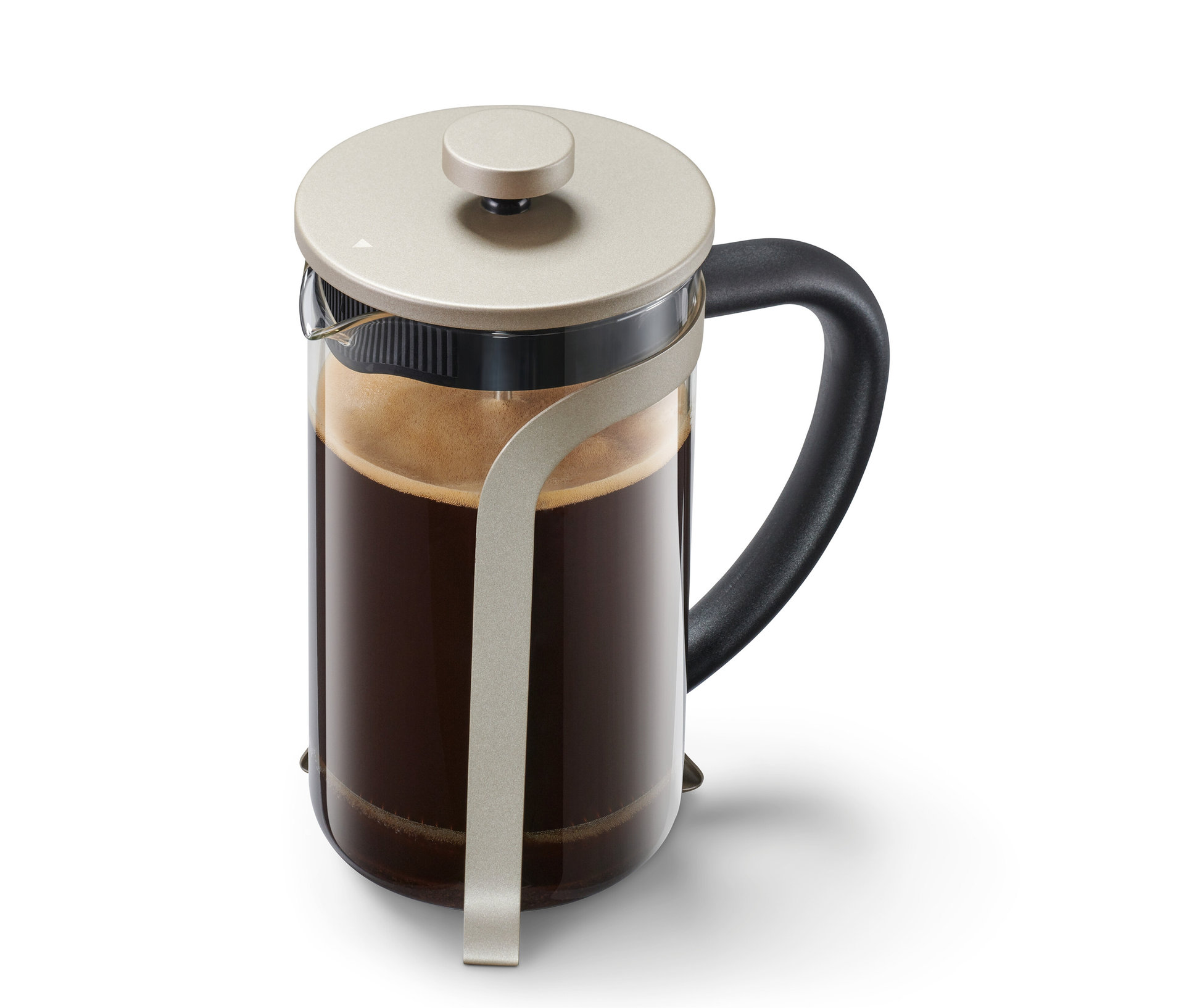 Tchibo - Zaparzacz tłokowy, 800 ml, 6 filiżanek, kolor szampana