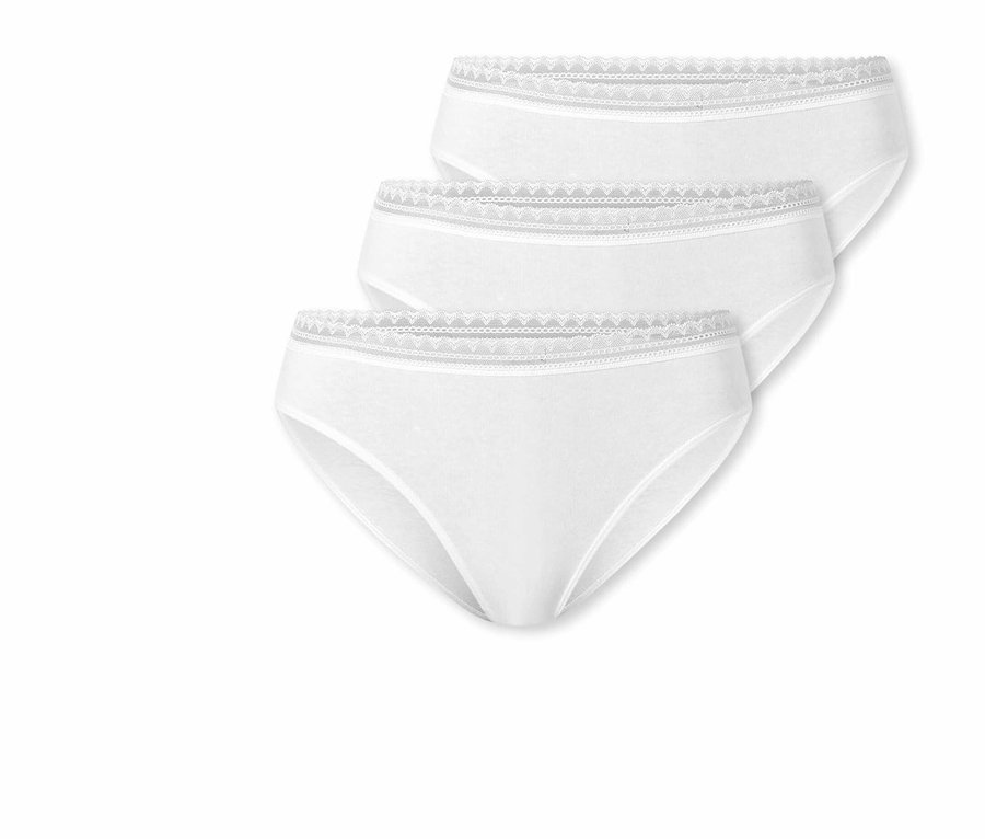 Trzy białe figi rio SCHIESSER.