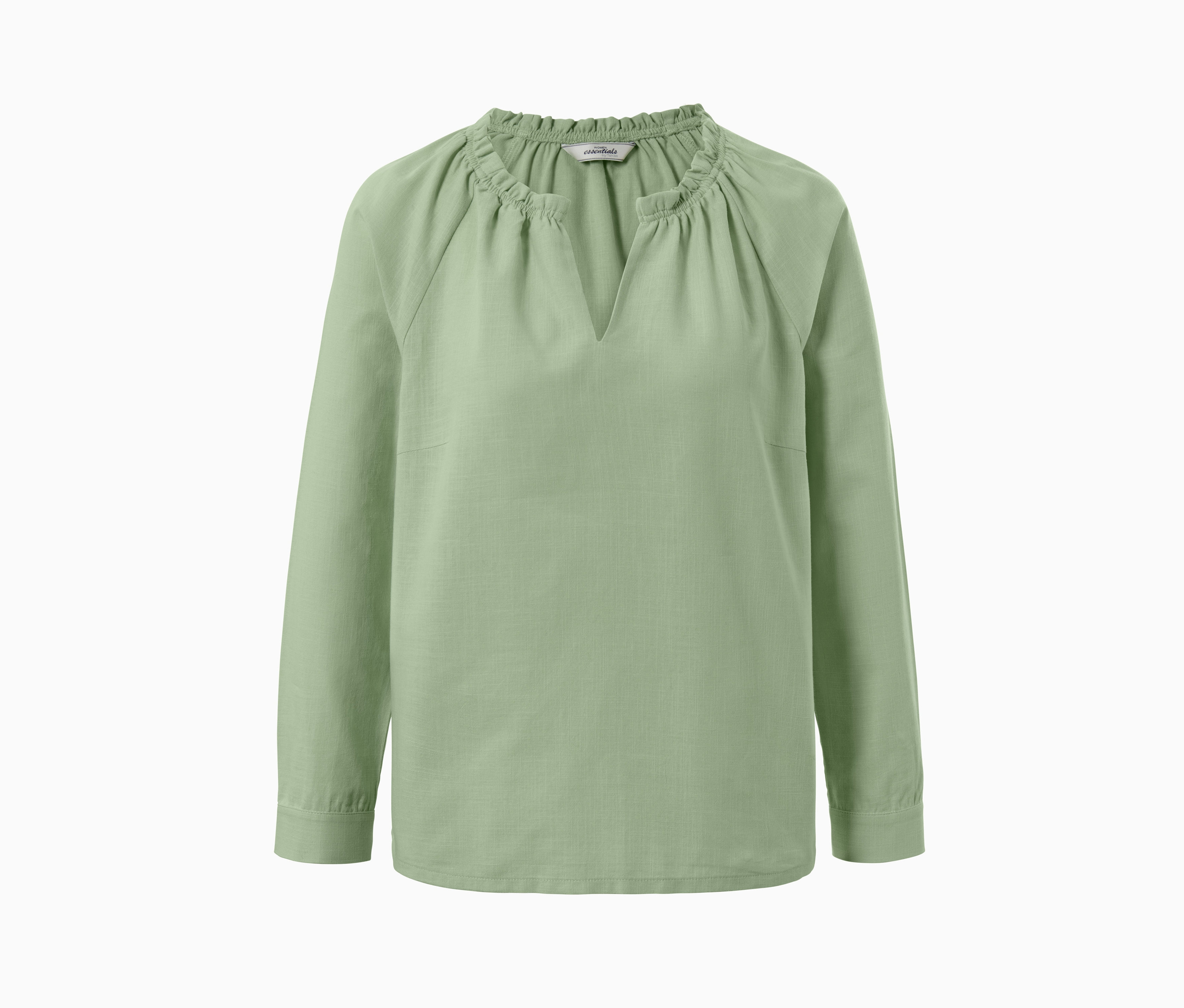 Tchibo - Bluzka z dekoltem w serek- zielony