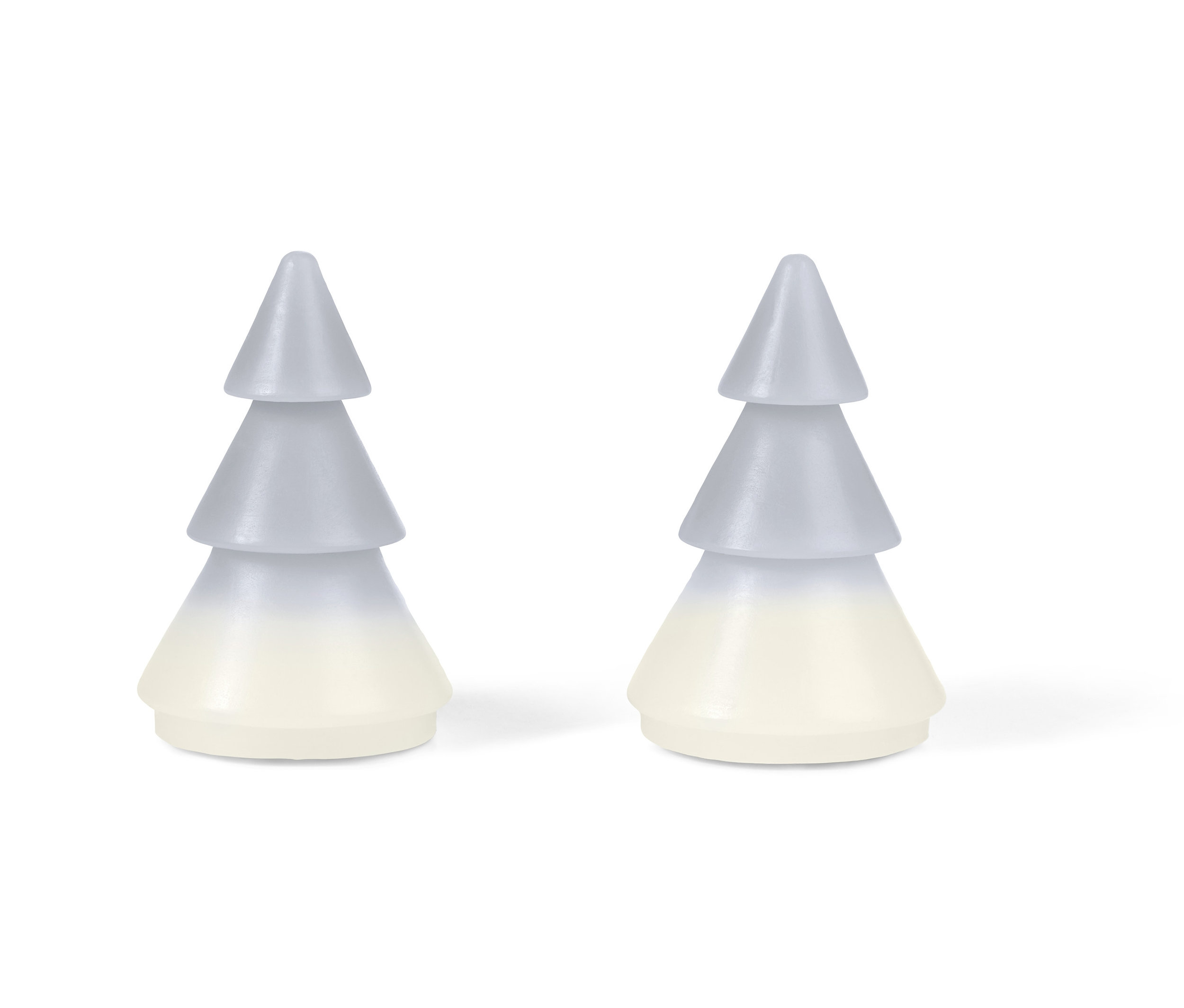 Tchibo - Choinka LED z prawdziwego wosku - kolor: szary/biały