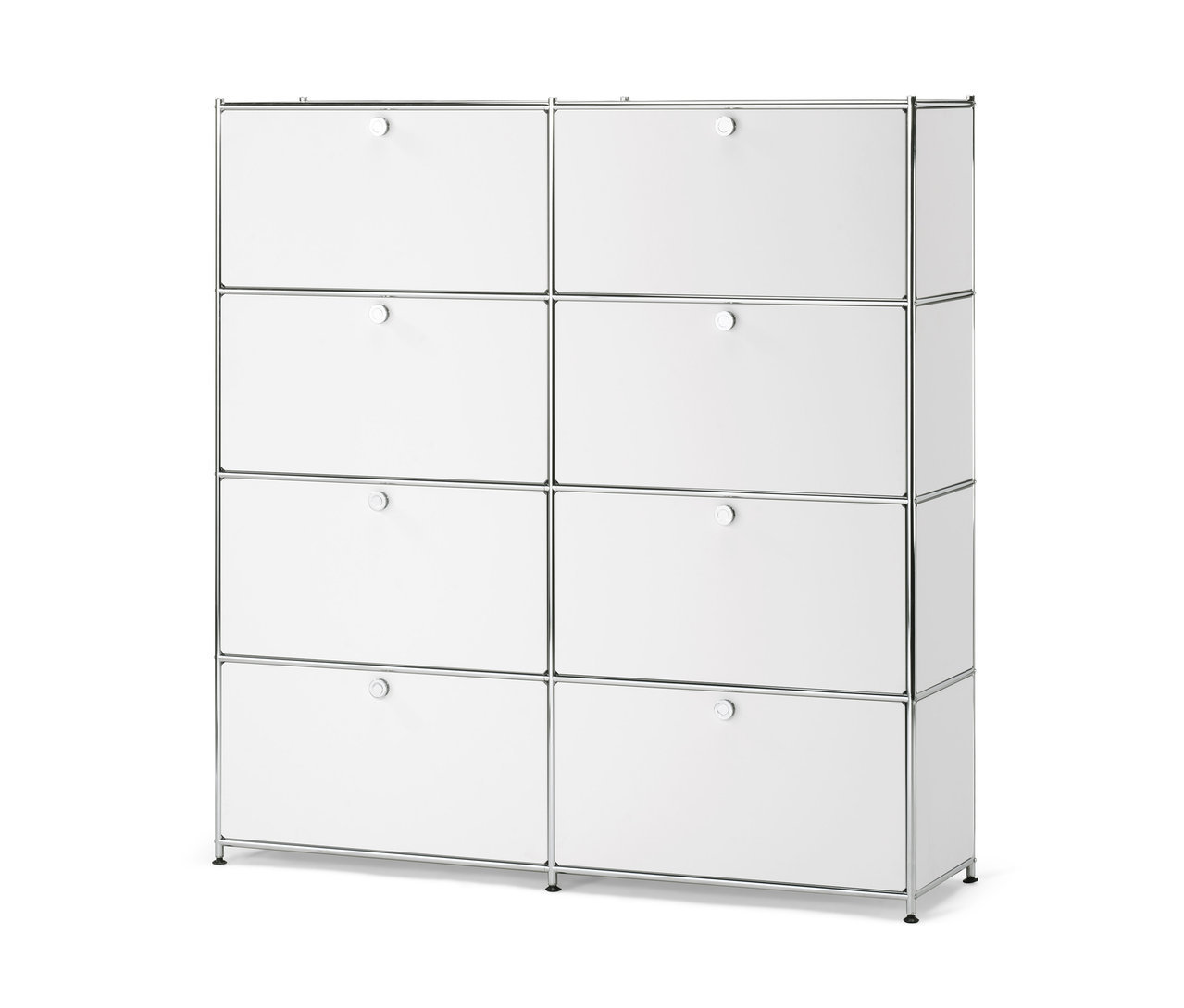 Biała szafka typu highboard »CN3« z 8 klapami.