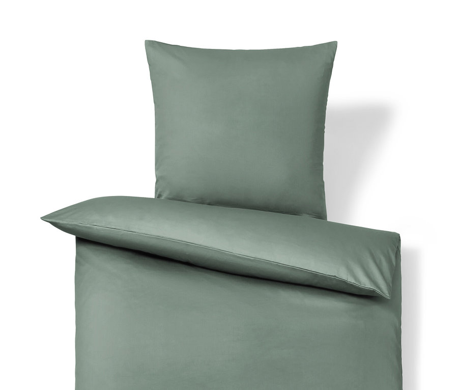 Zielona pościel z satyny bawełnianej w rozmiarze standardowym i niestandardowym.