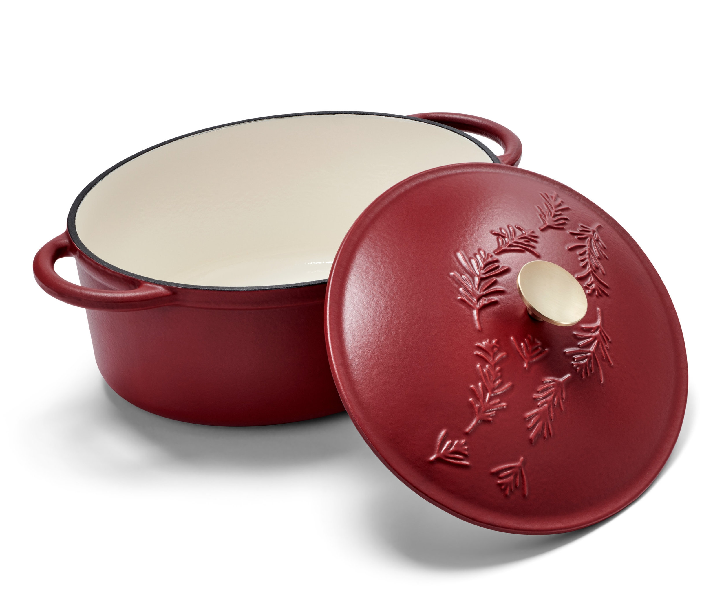 Tchibo - Brytfanna żeliwna - kolor: czerwony