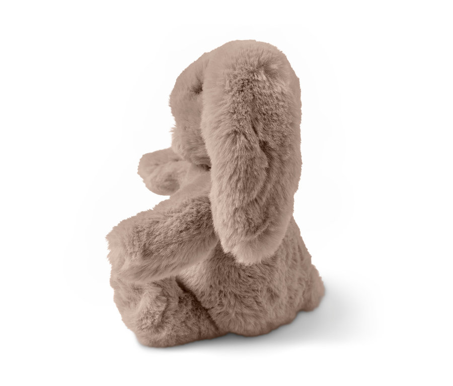 Szczegół pluszowego zająca.