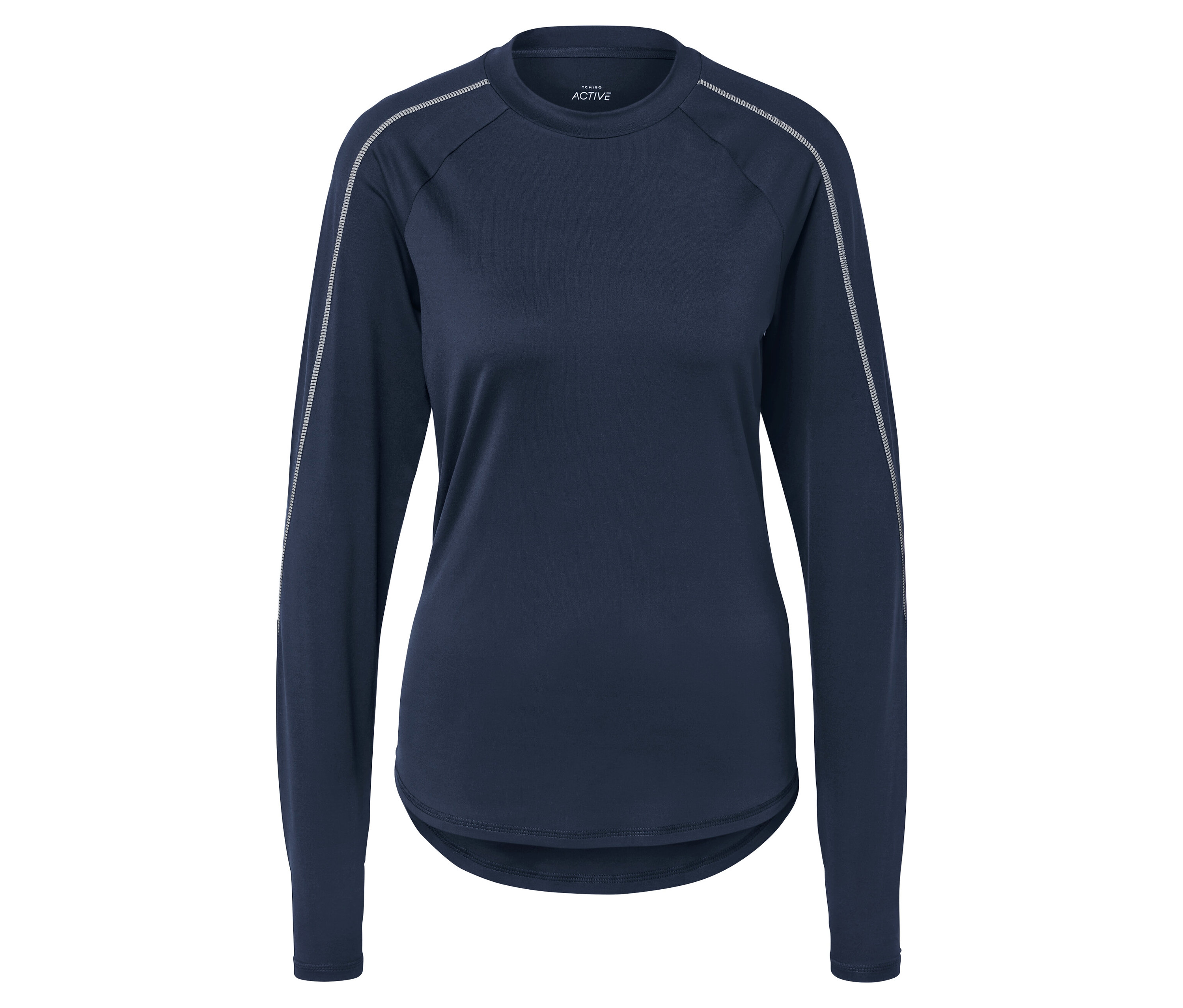 Tchibo - Koszulka funkcyjna z długim rękawem- niebieski