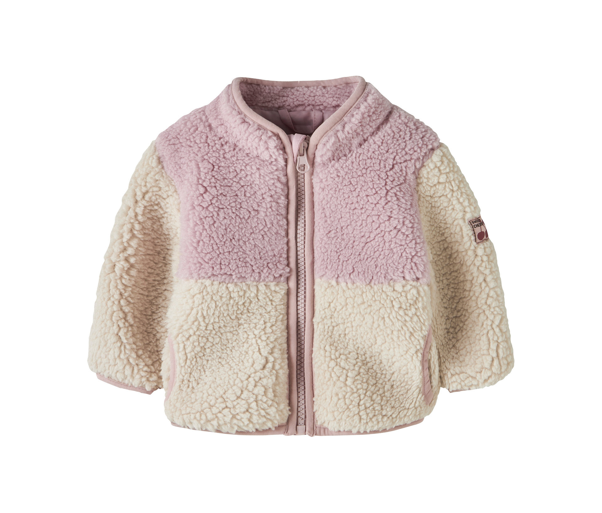Tchibo - Pluszowa kurtka colorblock Name IT, violet ice