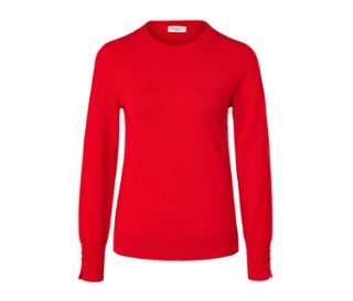 Cienki sweter, czerwony