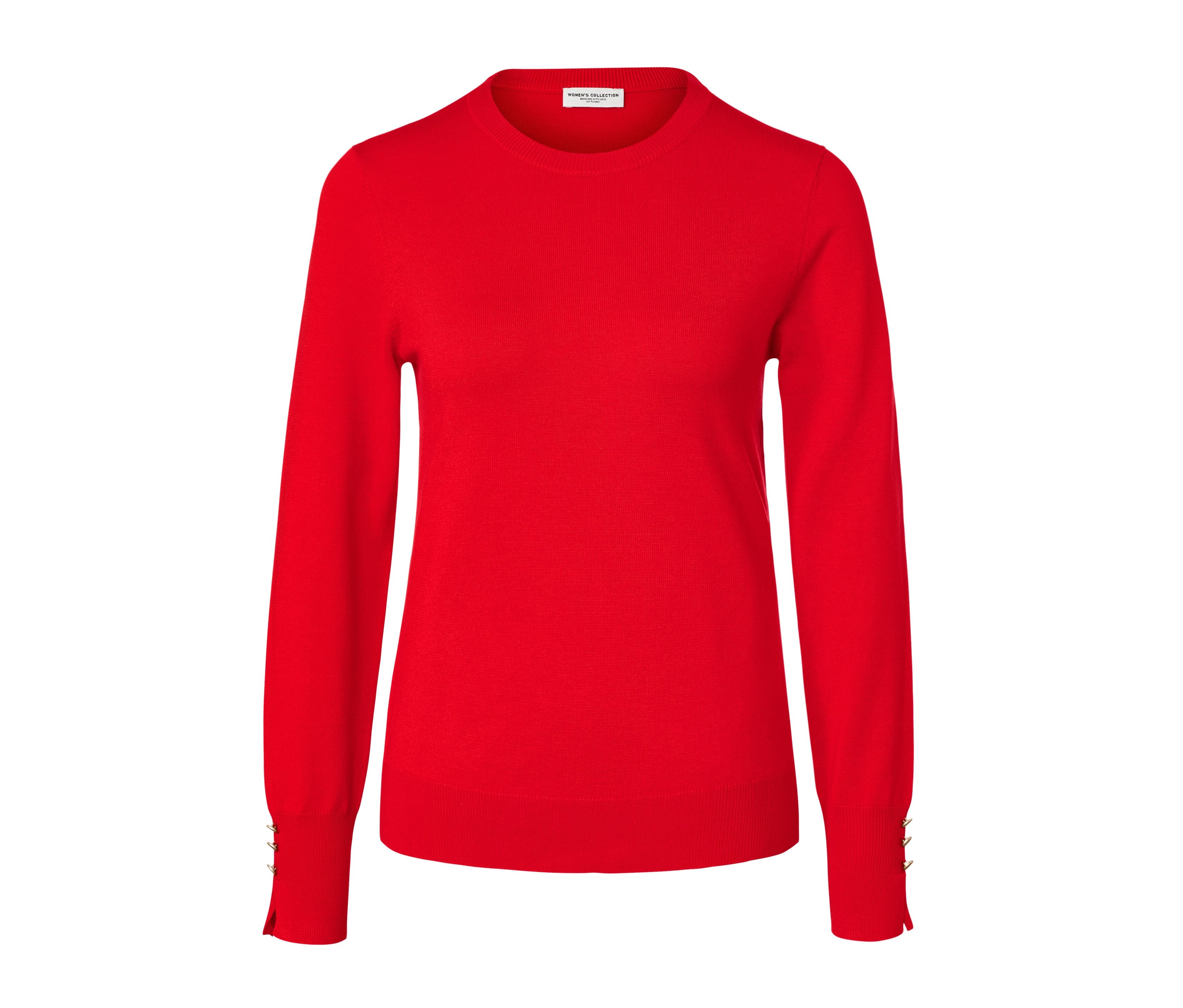 Tchibo - Cienki sweter, czerwony