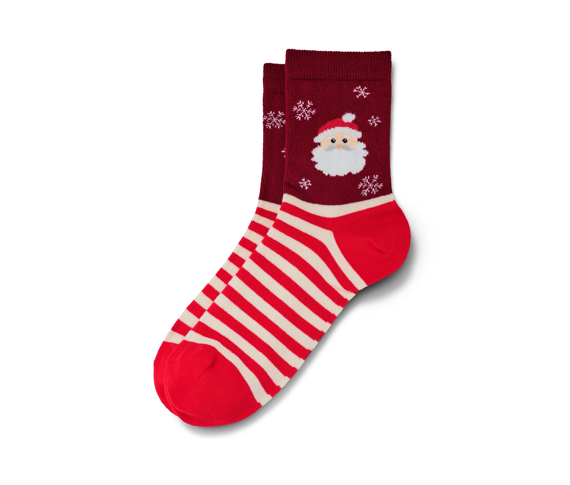 Tchibo - Skarpetki świąteczne - unisex- biały/czerwony