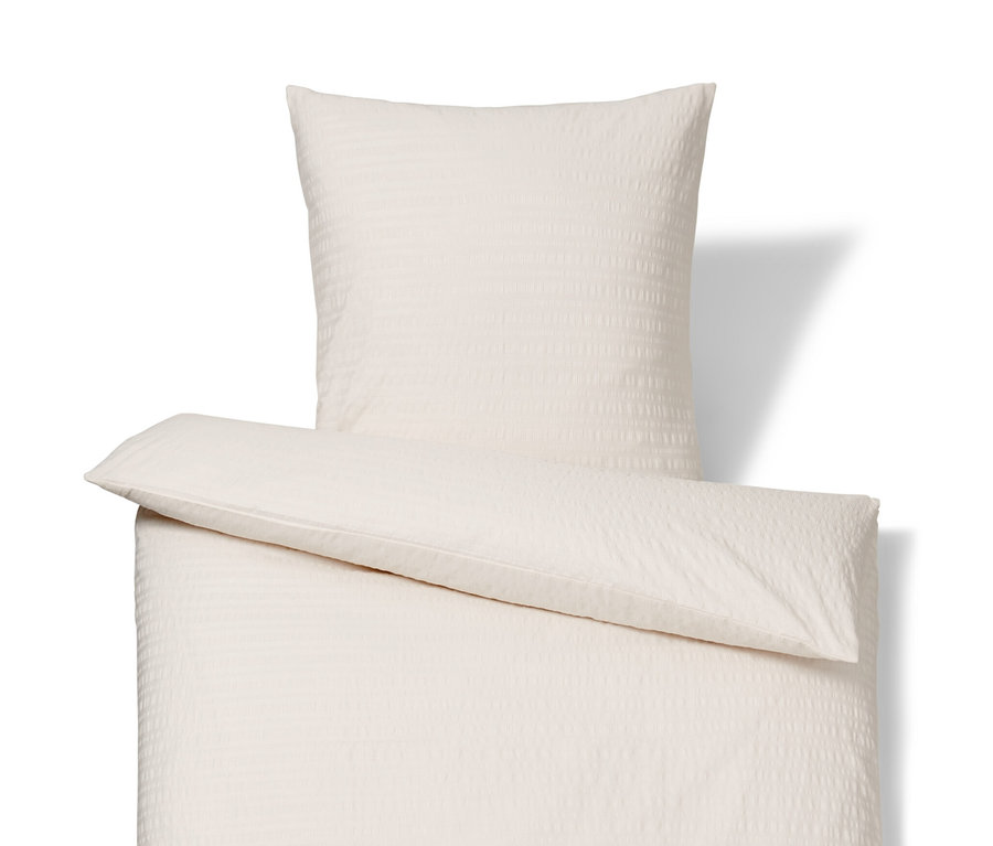 Pościel z kory w kolorze złamanej bieli w rozmiarze standardowym i niestandardowym.