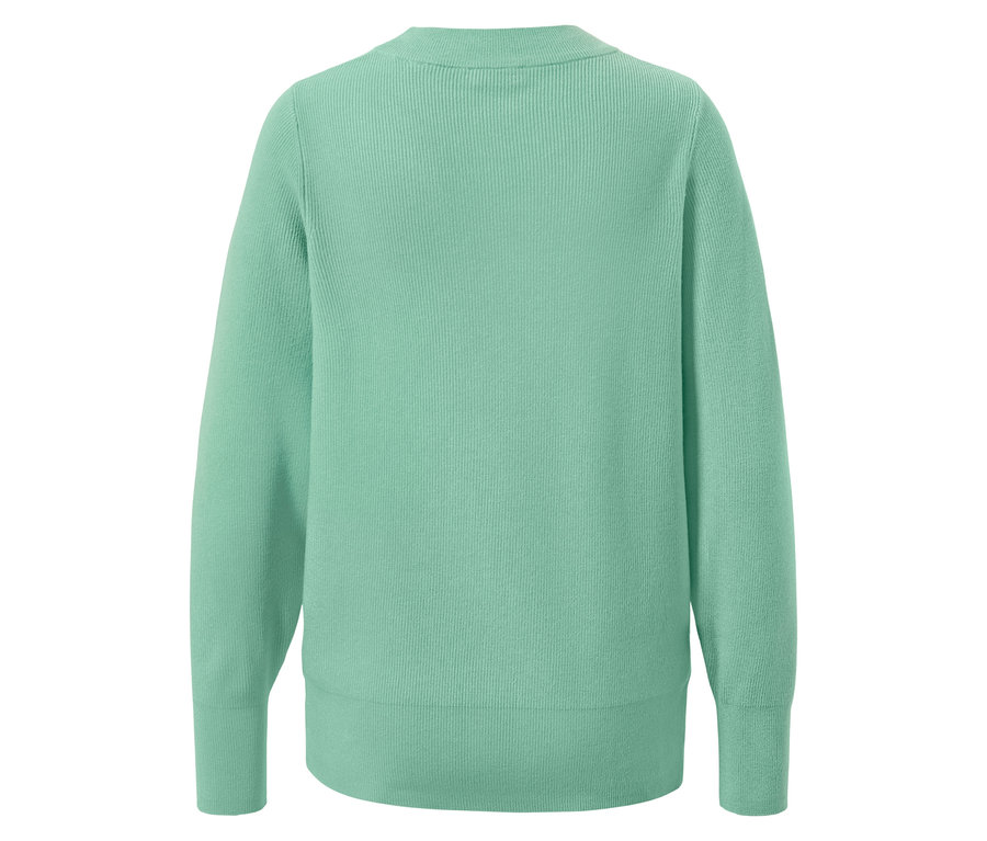 Widok z tyłu swetra z dzianiny.