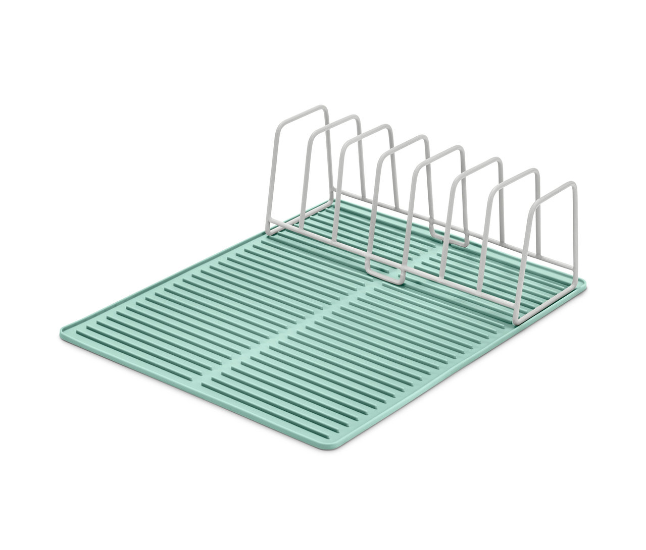 Suszarka do naczyń z matą silikonową.