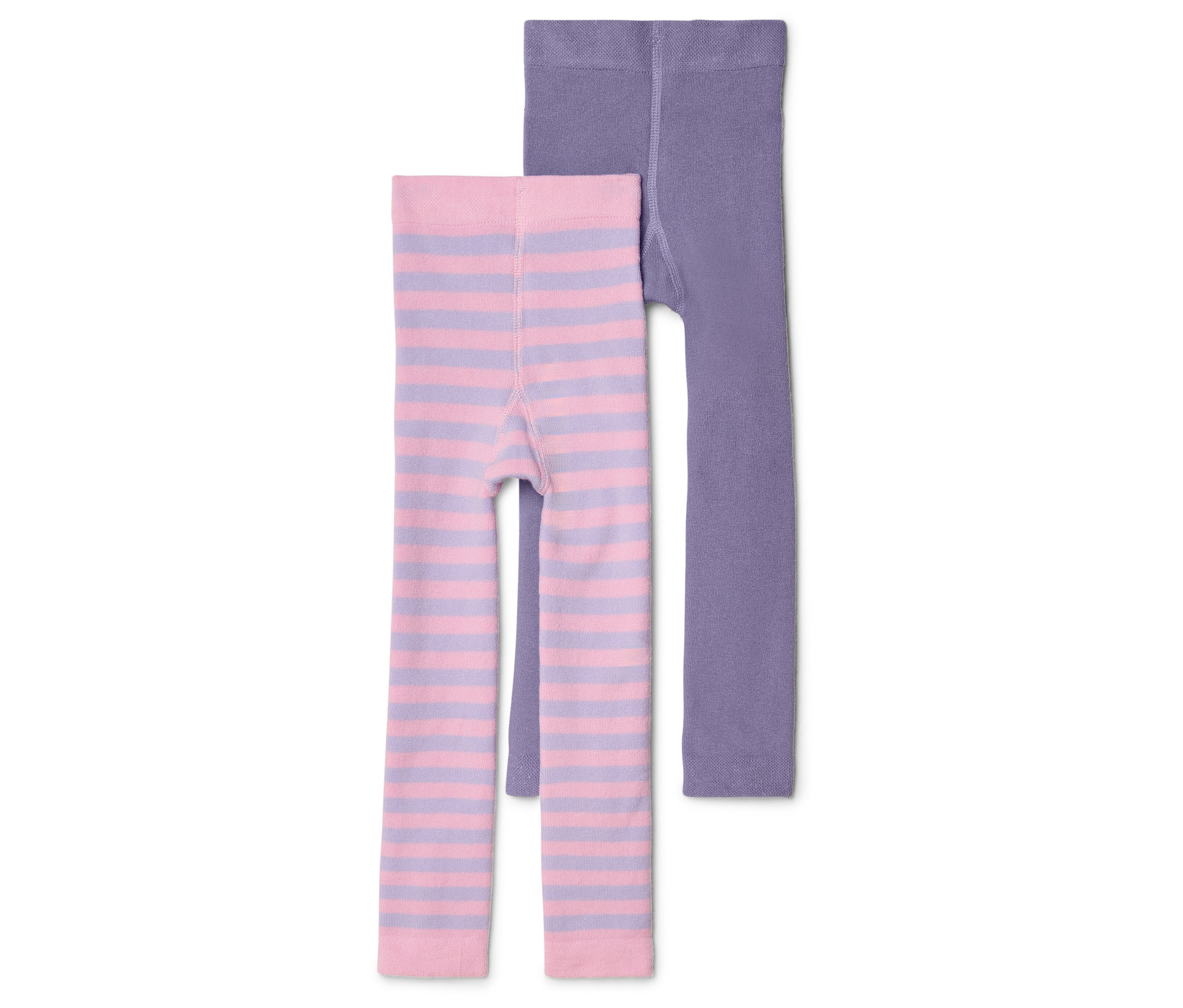 Tchibo - Dziecięce legginsy z dzianiny frotte, 2 pary, różowe