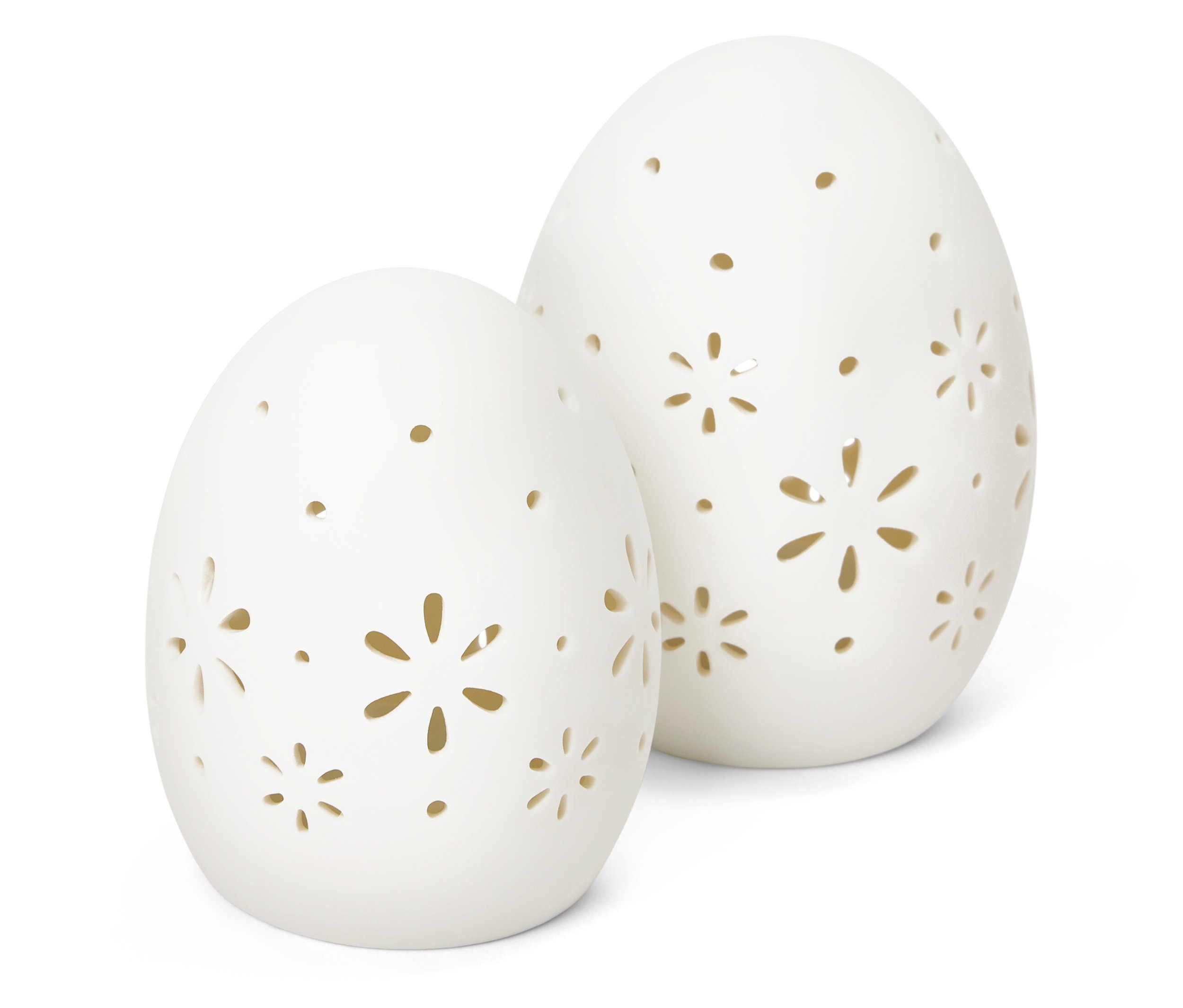 Tchibo - Ceramiczne pisanki LED - kolor: biały