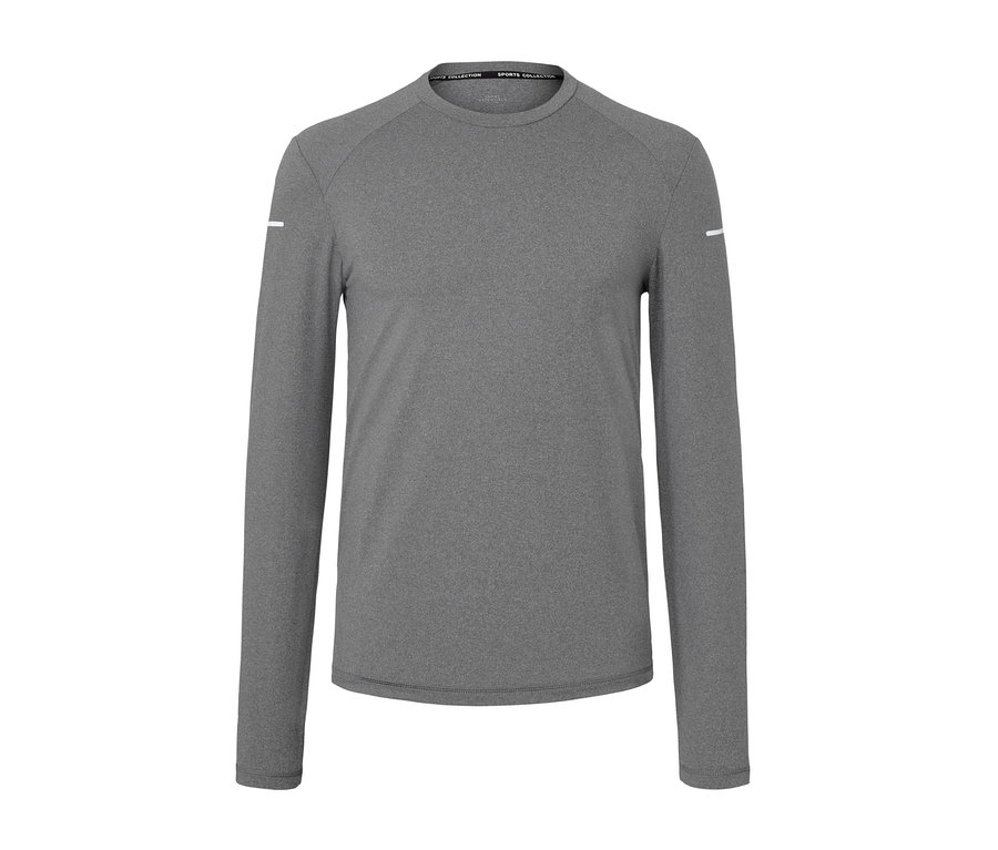 Koszulka funkcyjna z długim rękawem, antracytowy melanż.