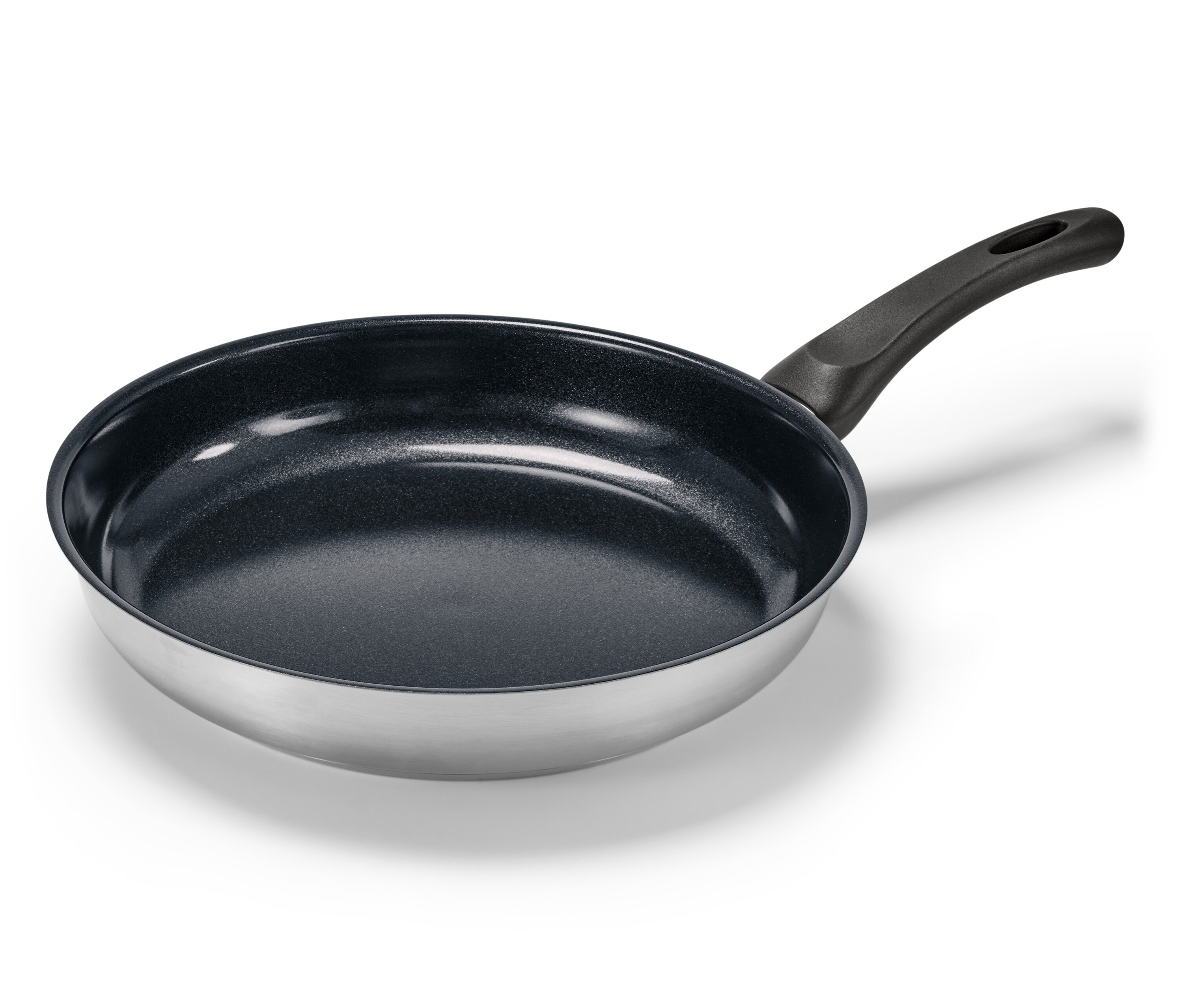 Tchibo - Profesjonalna patelnia ze stali nierdzewnej z wysokiej jakości powłoką ceramiczną - kolor: czarny