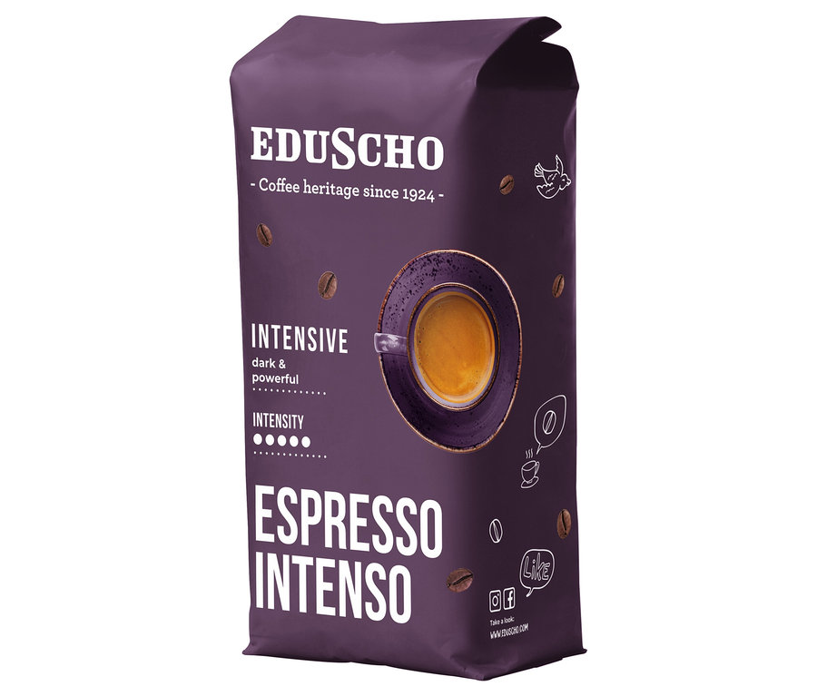 Paczka kawy ziarnistej Eduscho Espresso Intenso, 1000 g.
