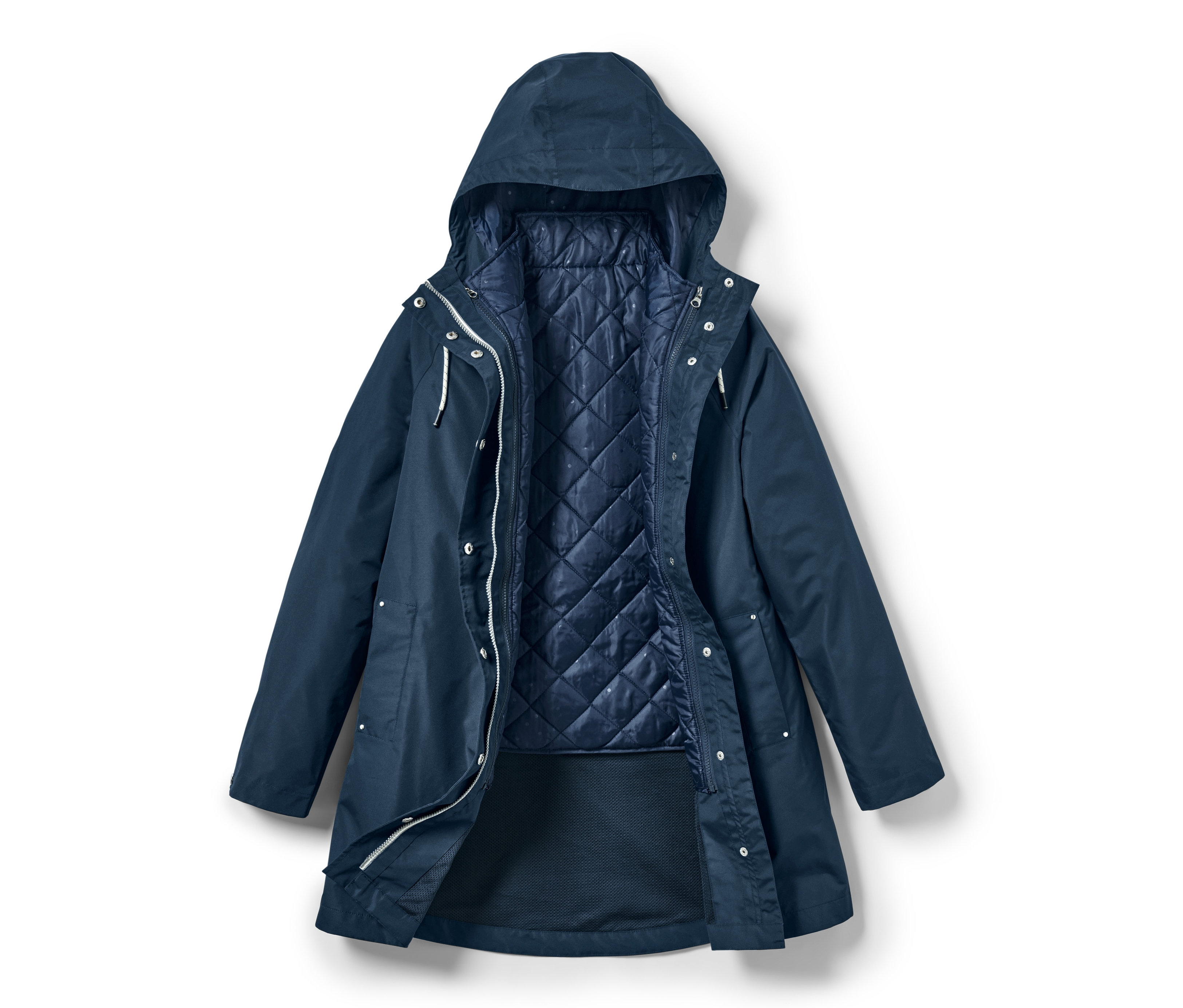 Tchibo - Kurtka przeciwdeszczowa 3 w 1- niebieski