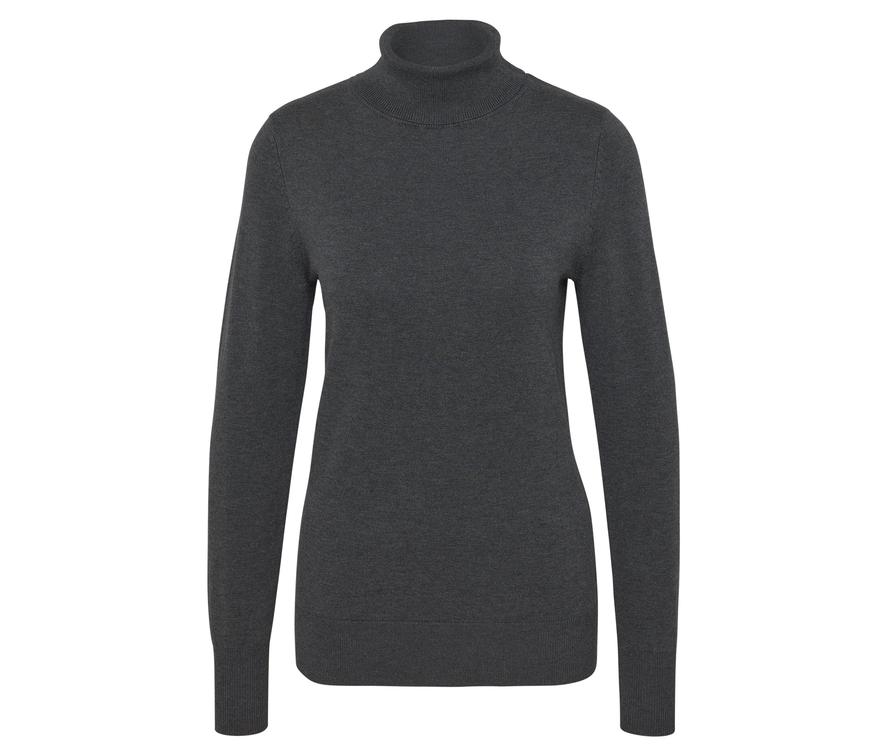 Tchibo - Sweter z delikatnej dzianiny z golfem, czerwony