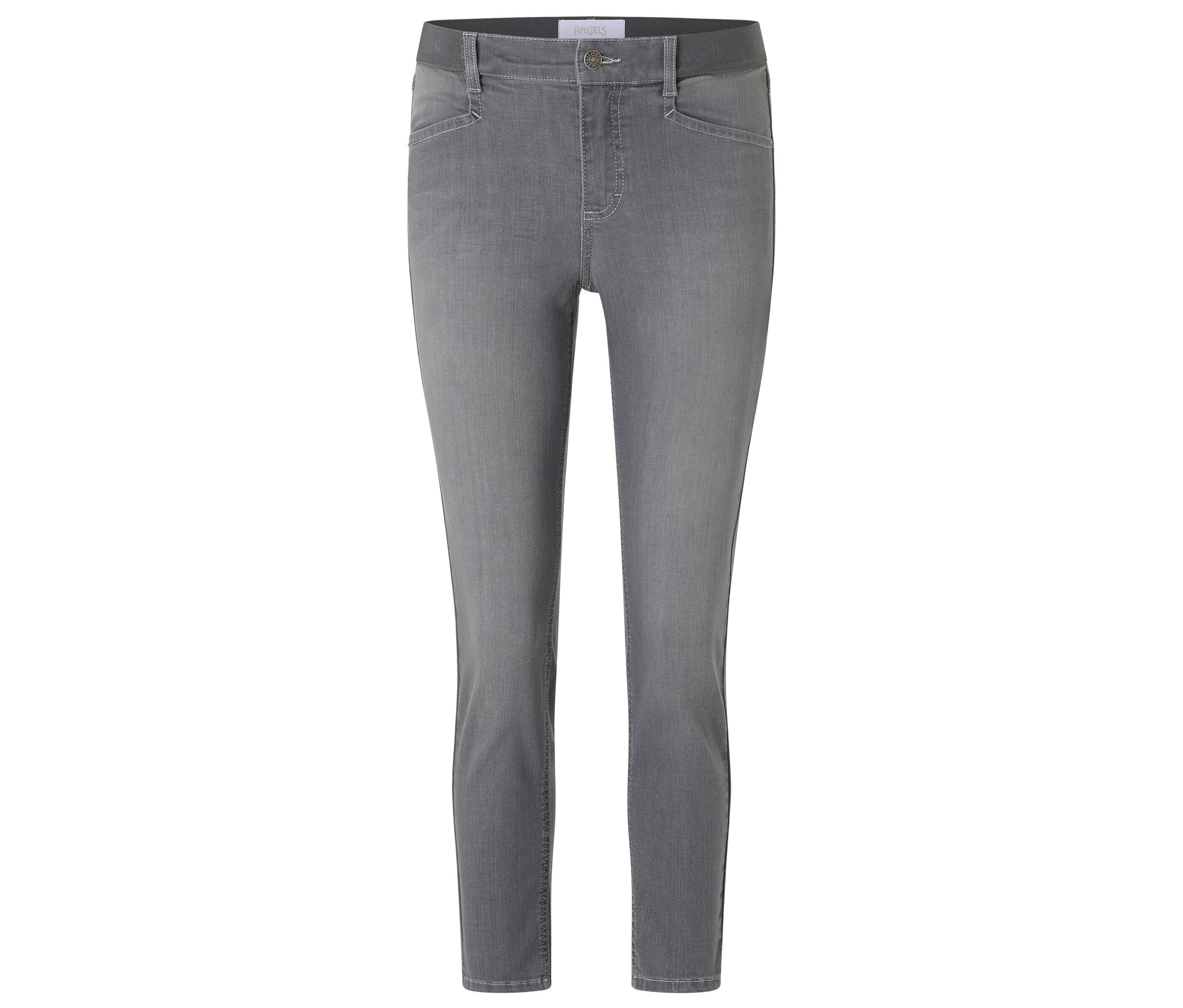 Dżinsy Angels „Ornella Sporty” Slim Fit 7/8- szary