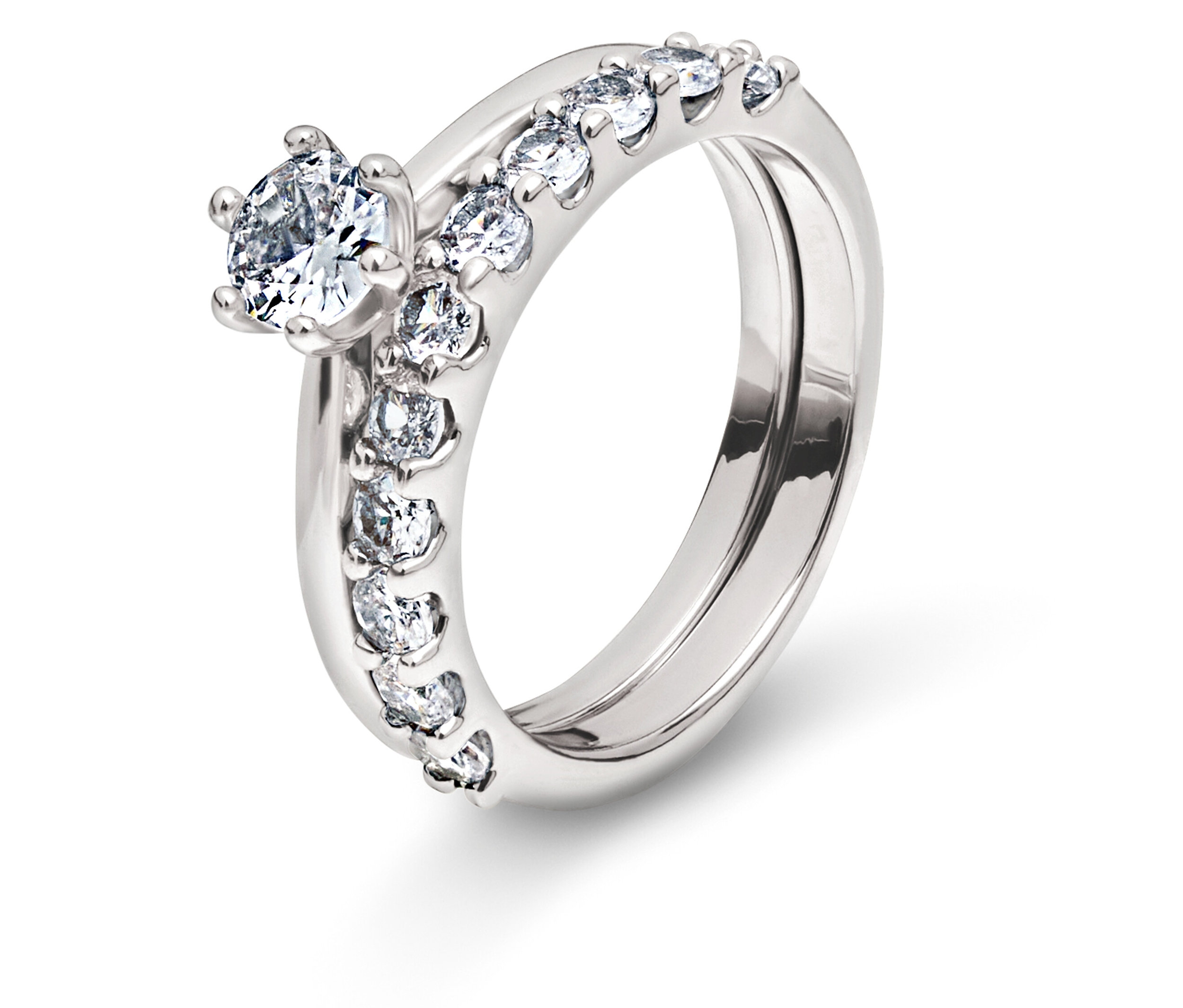 Tchibo - Zestaw pierścionków, srebrny