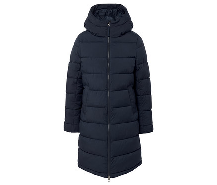 Pikowany płaszcz, granatowy