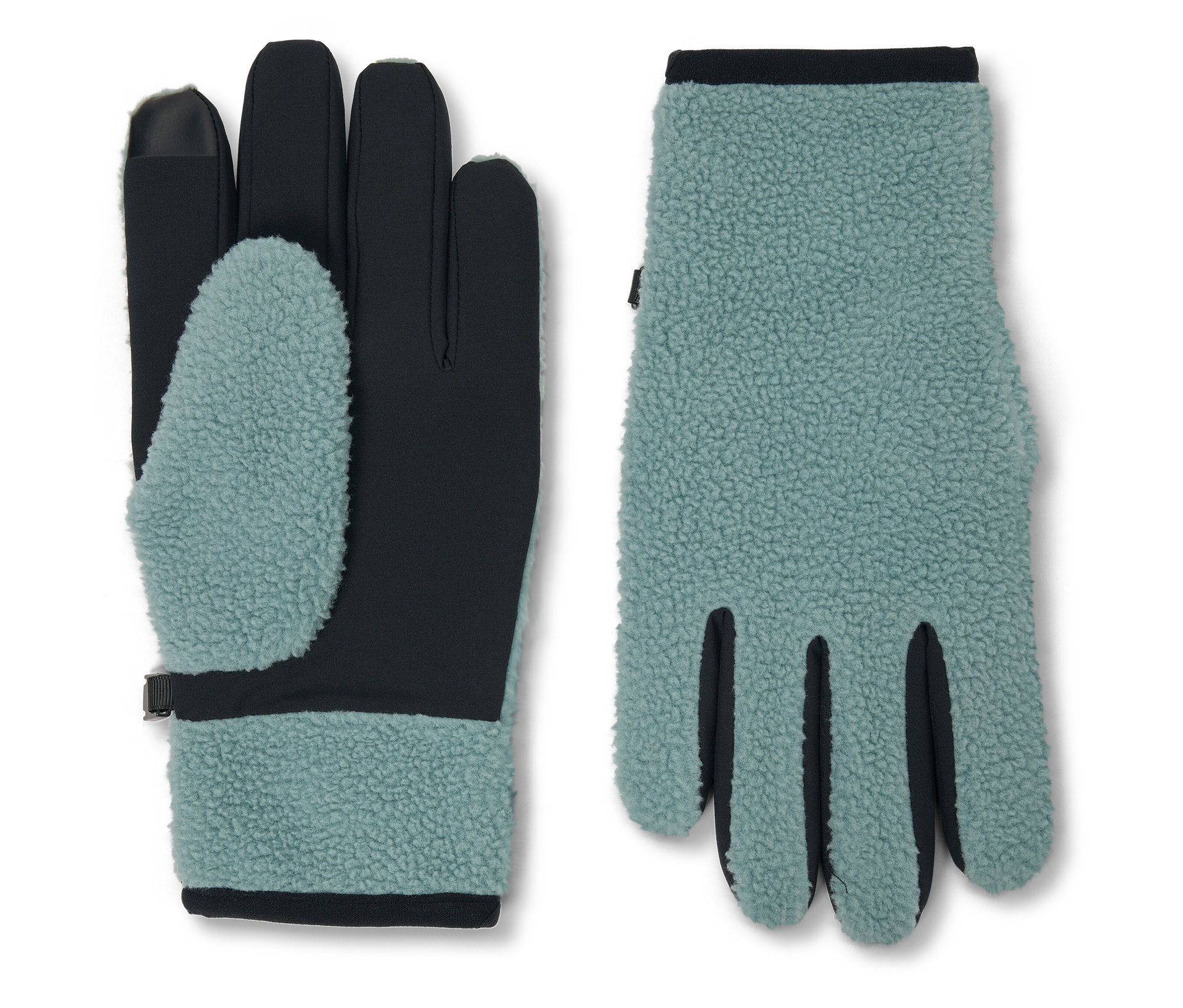 Tchibo - Pluszowe rękawiczki - unisex- czarny/zielony