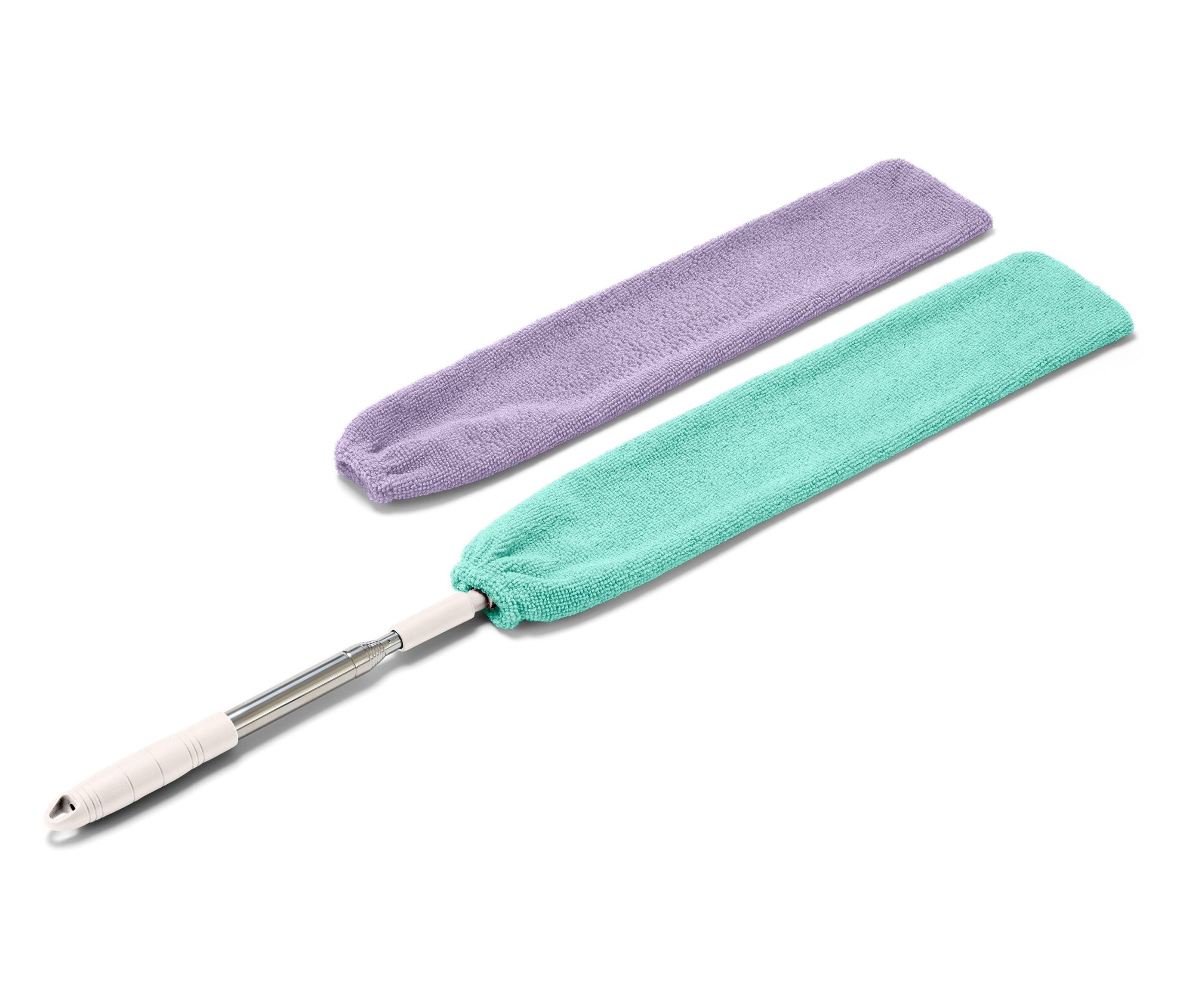 Tchibo - Teleskopowa miotełka do kurzu - kolor: turkusowy/beżowy