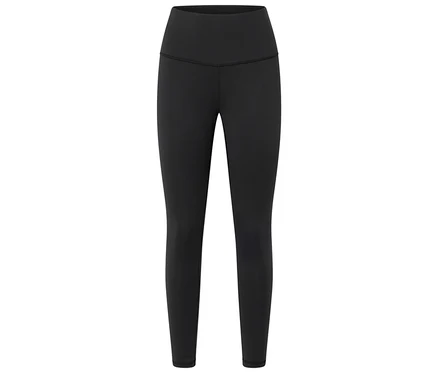 Czarne legginsy z wysokim stanem.