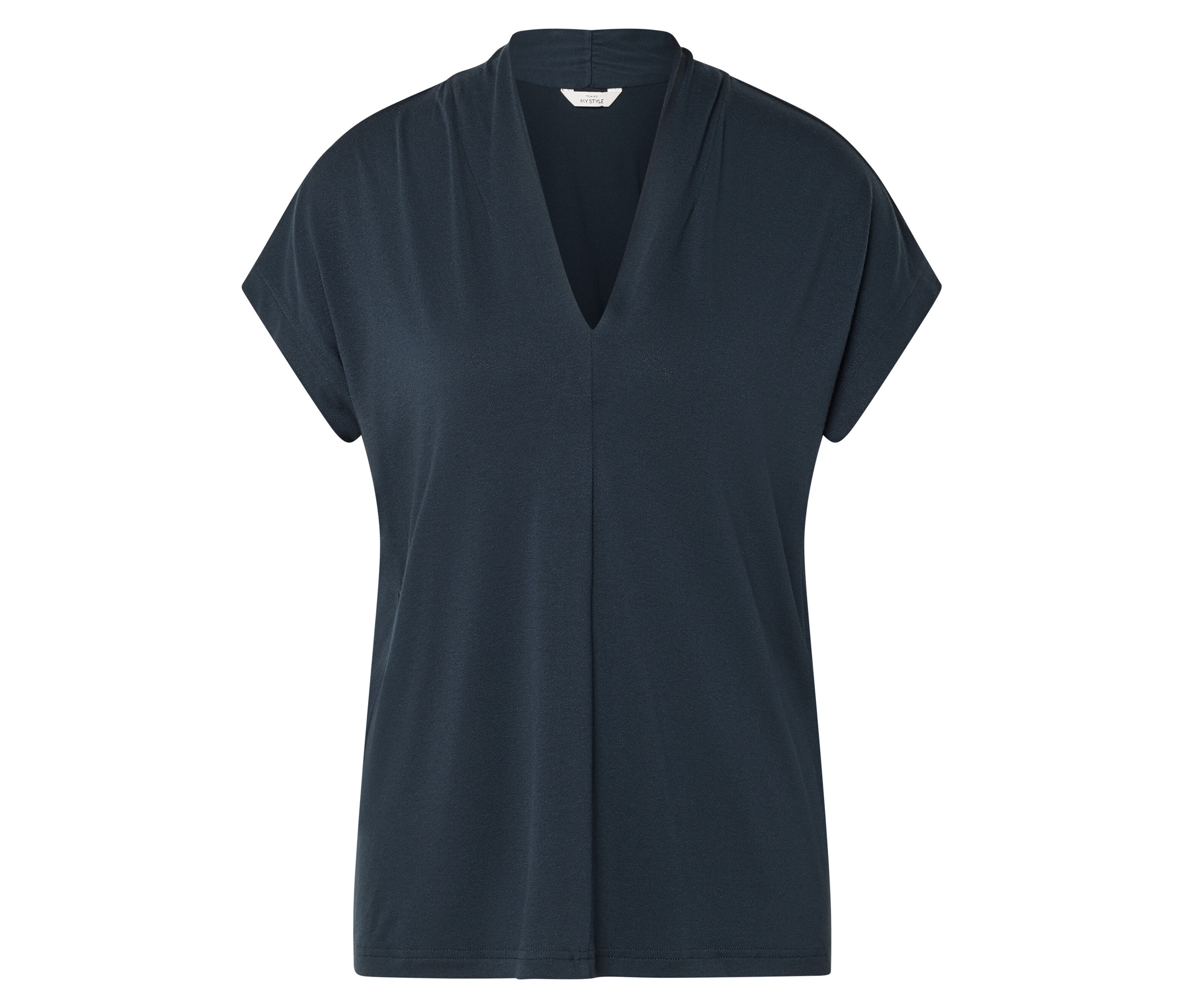 Tchibo - Bluzka z dekoltem w serek- niebieski