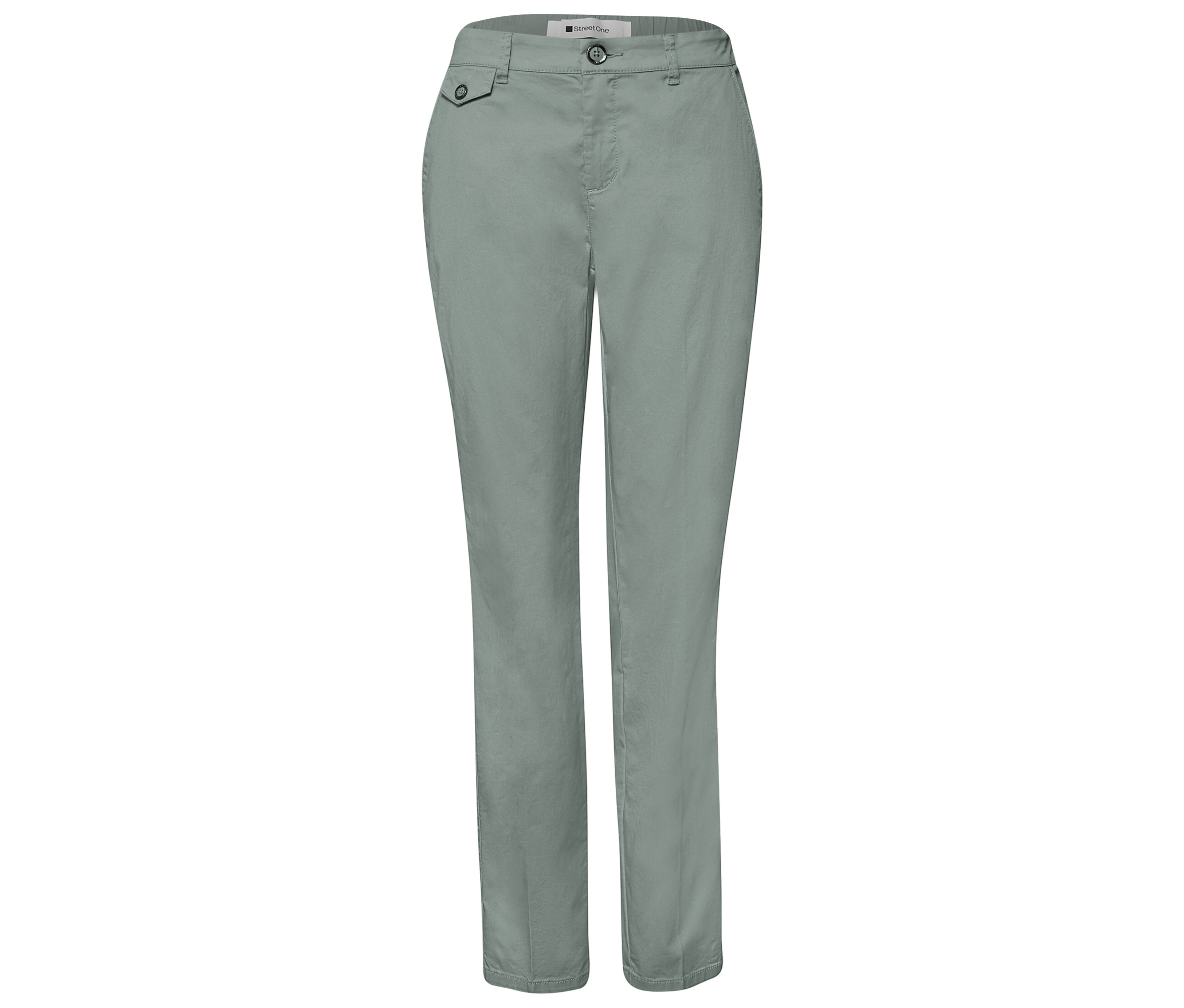 Spodnie chinosy Street One- zielony