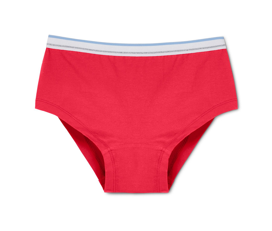 Czerwone figi dziewczęce, 1 para z 3 par.