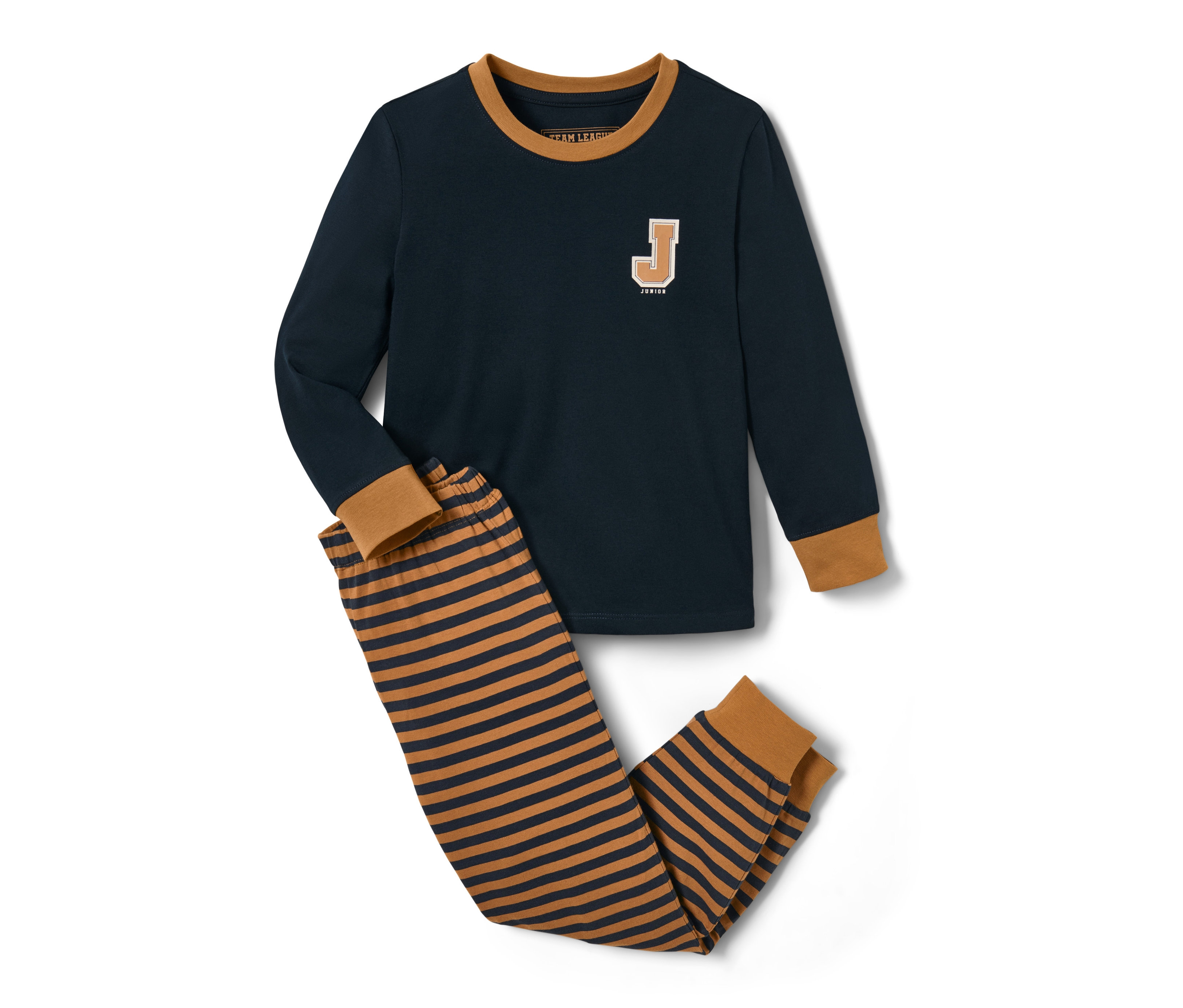 Tchibo - Piżama, brązowy/niebieski