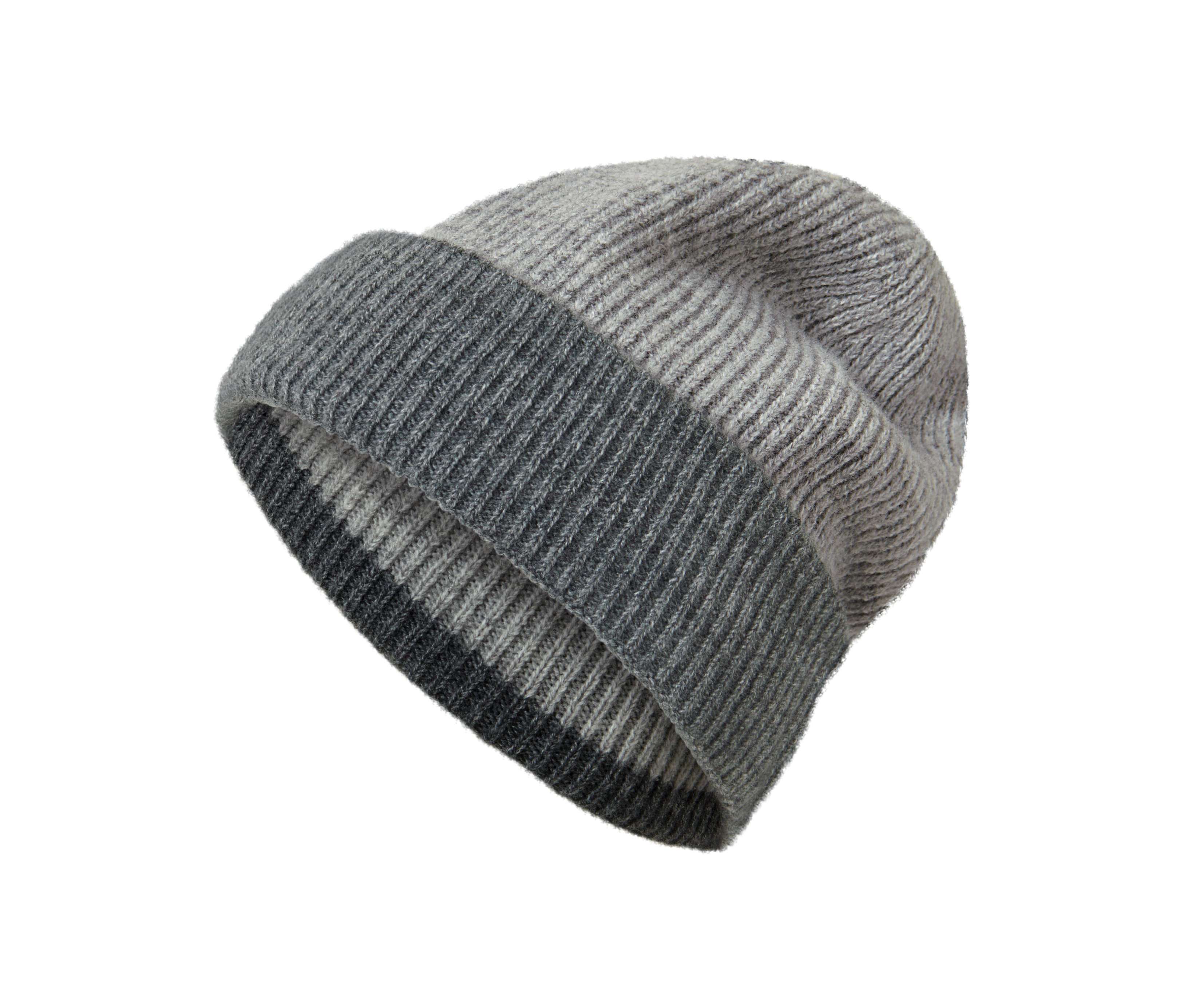 Tchibo - Damska czapka dzianinowa - kolor: szary