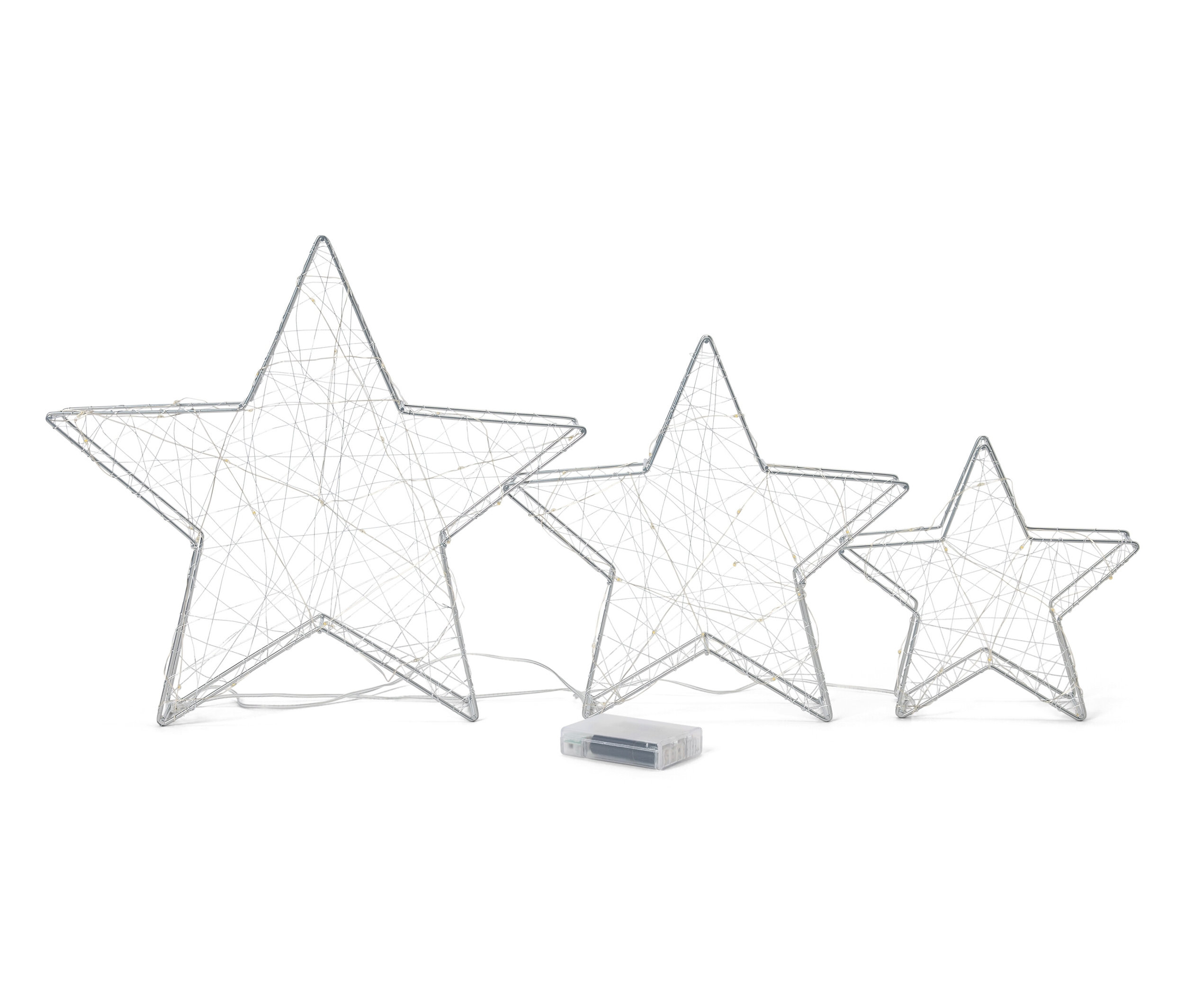 Tchibo - Dekoracyjne gwiazdy Led, 3 sztuki, duże