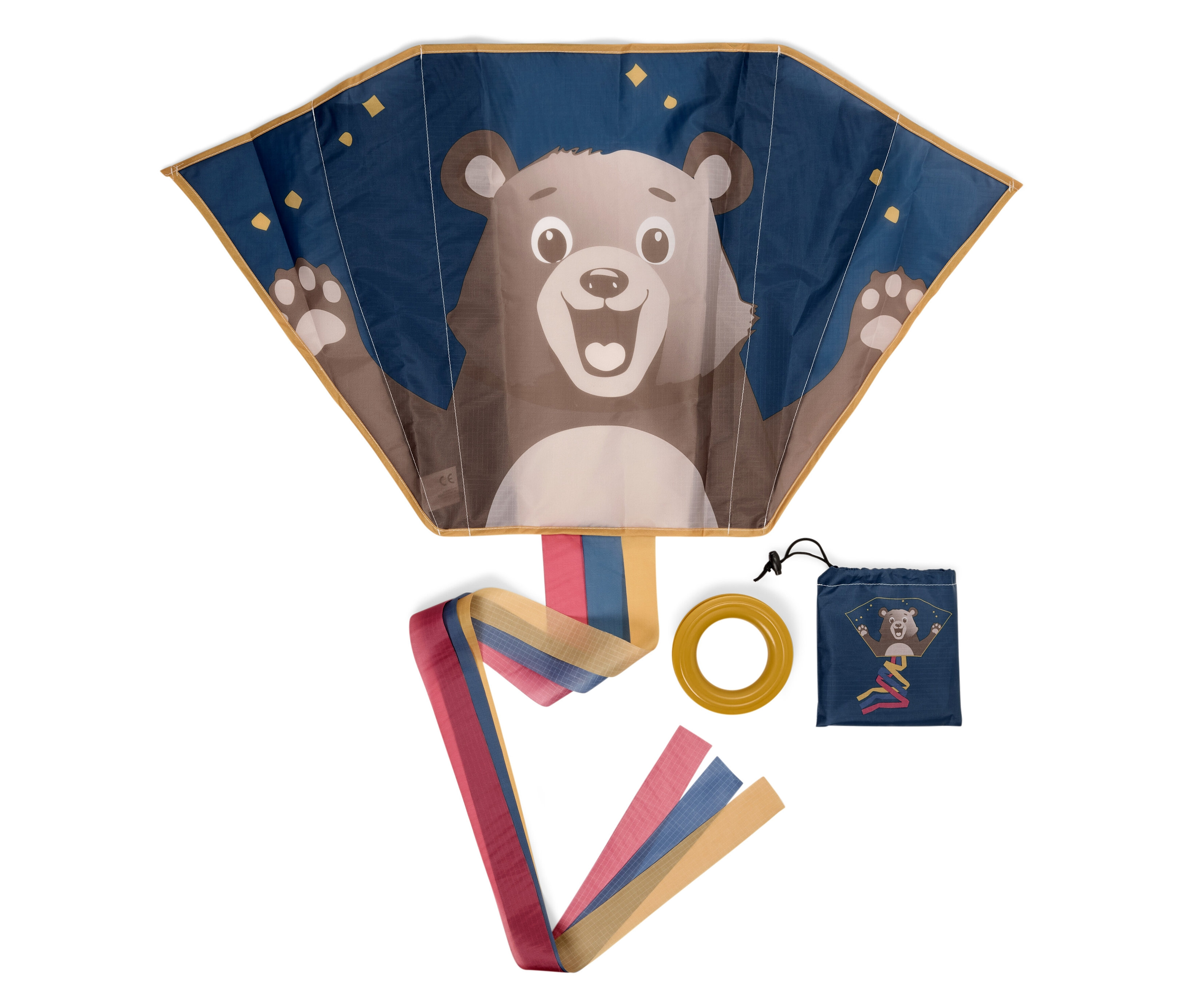 Tchibo - Latawiec kieszonkowy - kolor: zielony/niebieski