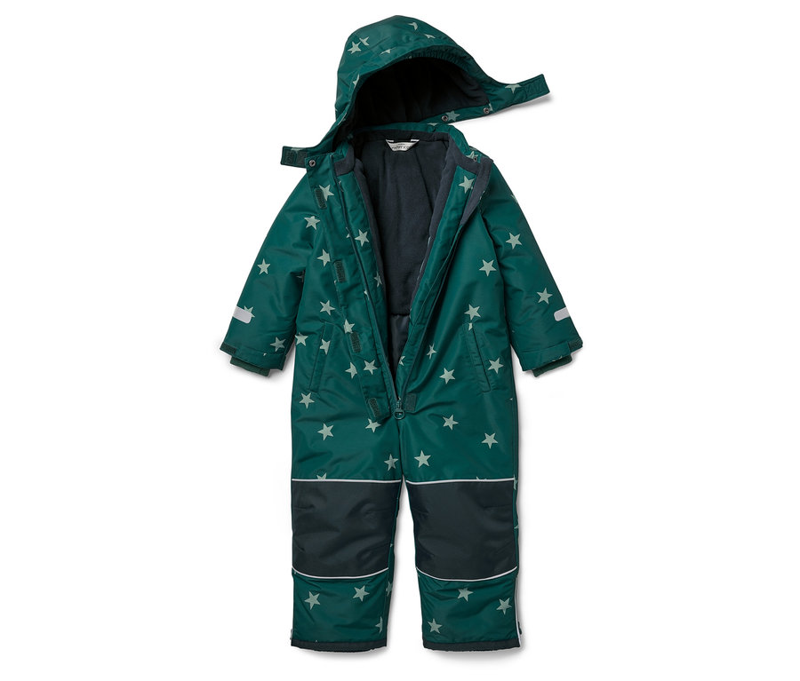 Zielony kombinezon w gwiazdy.