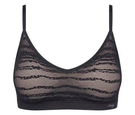 Koronkowy biustonosz push-up sloggi FREE Evolve, black.