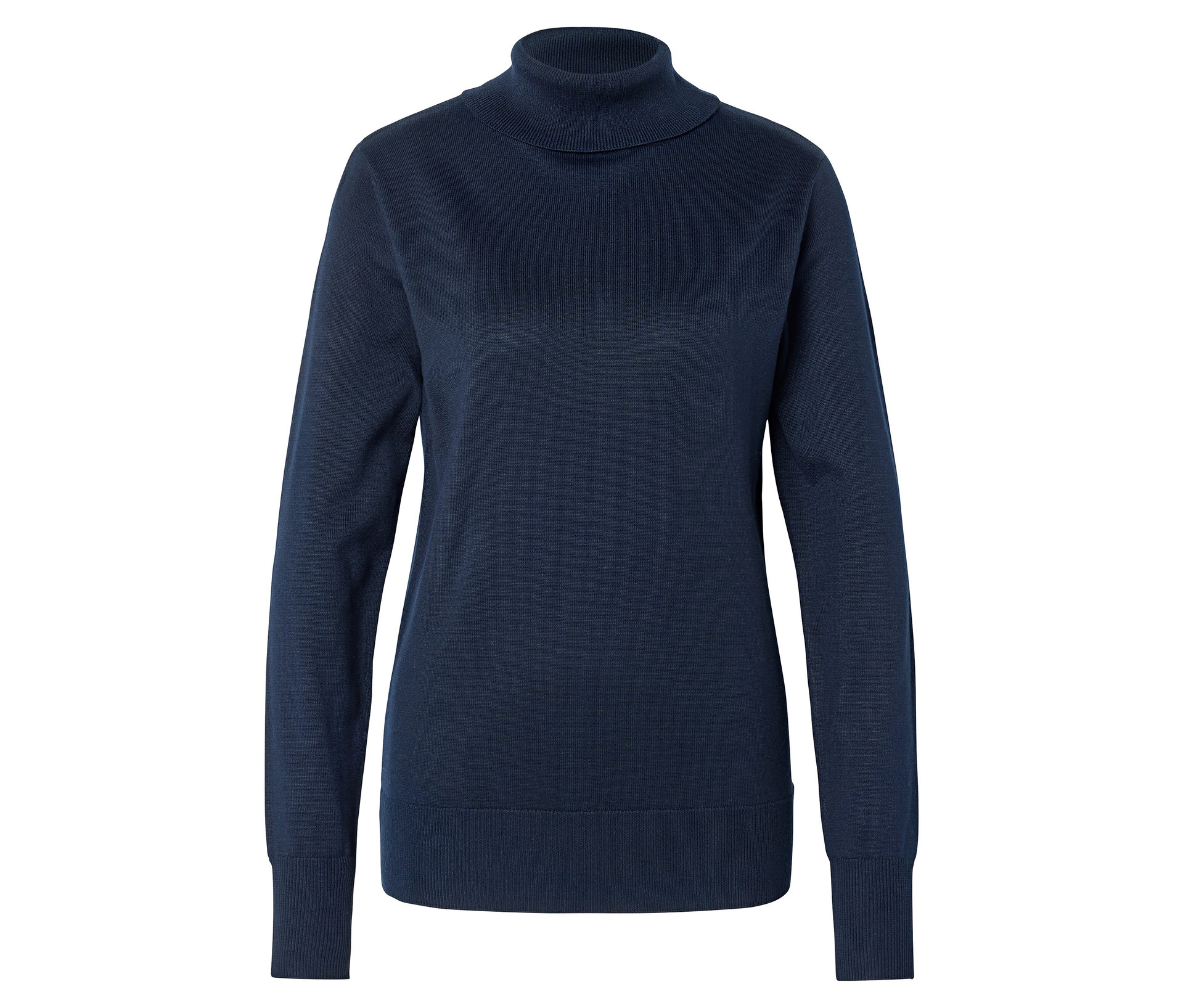 Tchibo - Cienki sweter z golfem, granatowy
