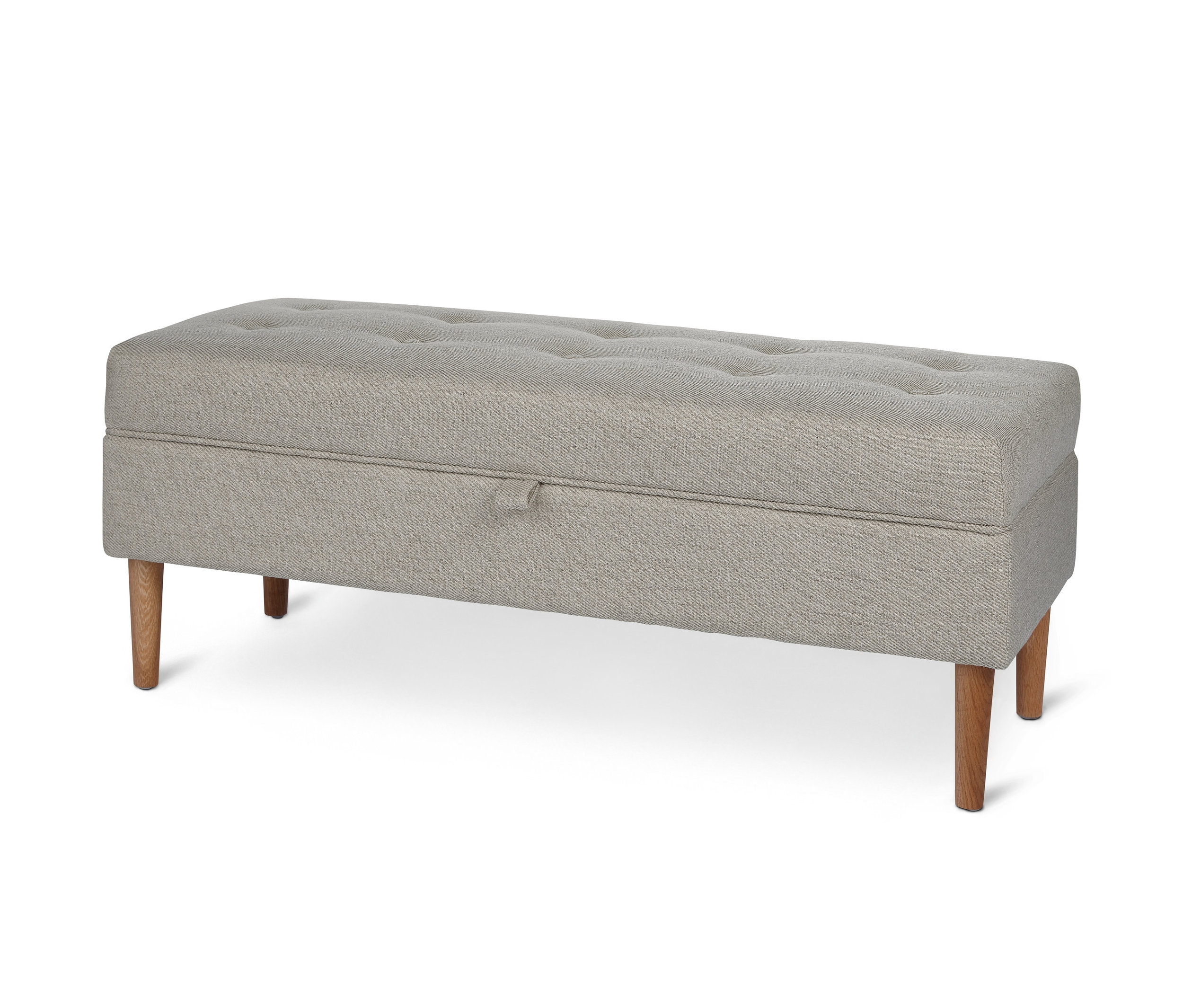 Tchibo - Ławka tapicerowana z funkcją skrzyni - kolor: beżowy/szary